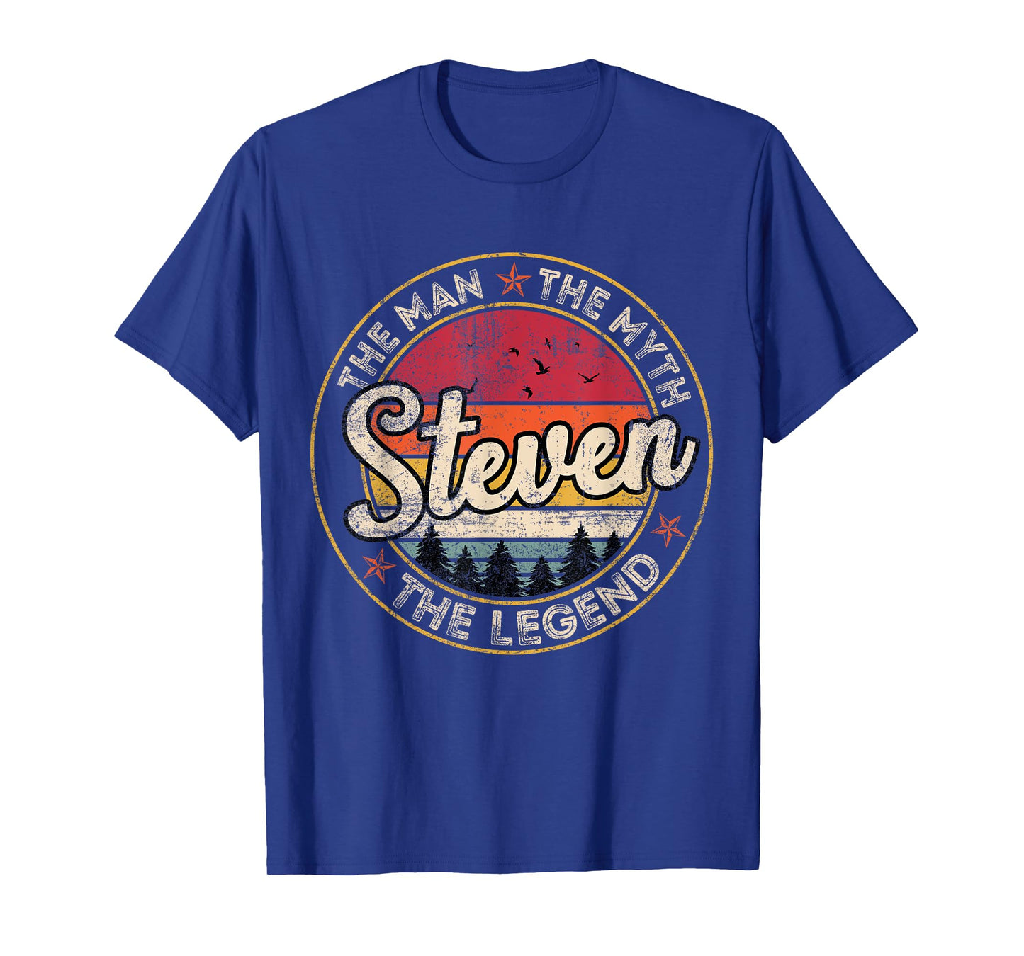 Steven The Man The Myth The Legend Personalized Name T-Shirt