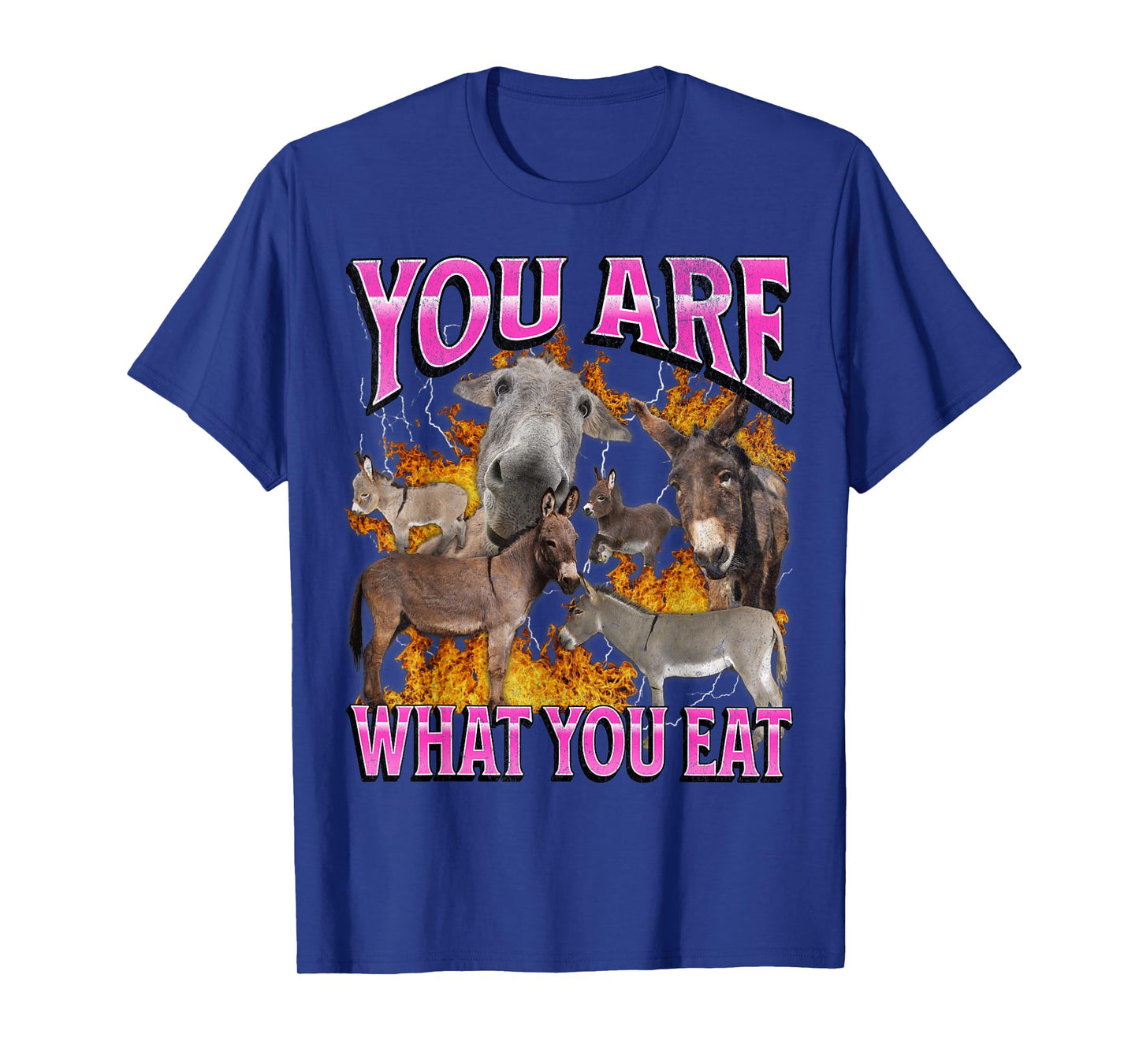 You Are What You Eat Funny Offensive Donkey Meme Bootleg T-Shirt