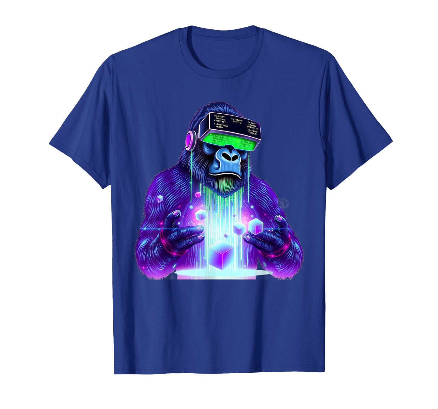 Gorilla VR Gamer Playing Tag Boys Funny Adult Gorilla VR T-Shirt
