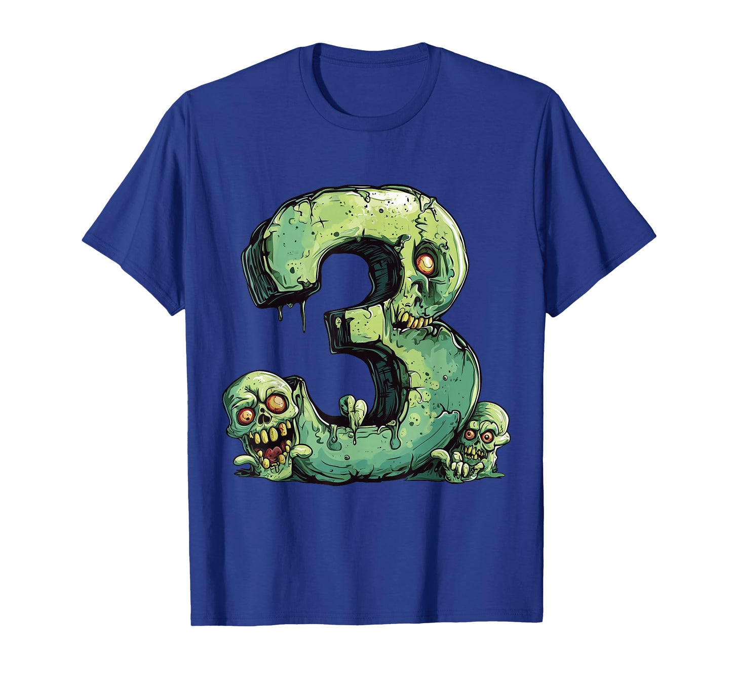 Toddler 3rd Birthday Zombie Halloween Themed 3 Year Old Kids T-Shirt