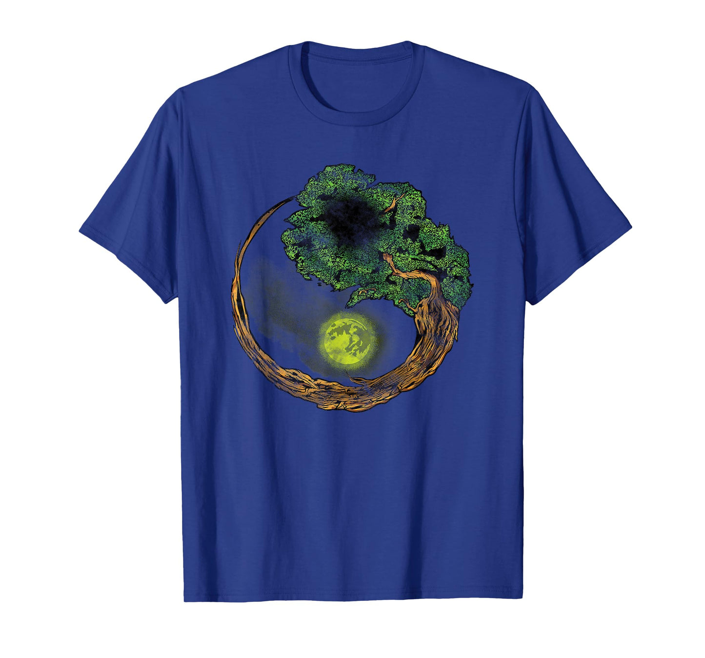 Yin Yang Bonsai Tree Japanese Buddhist Zen T-Shirt
