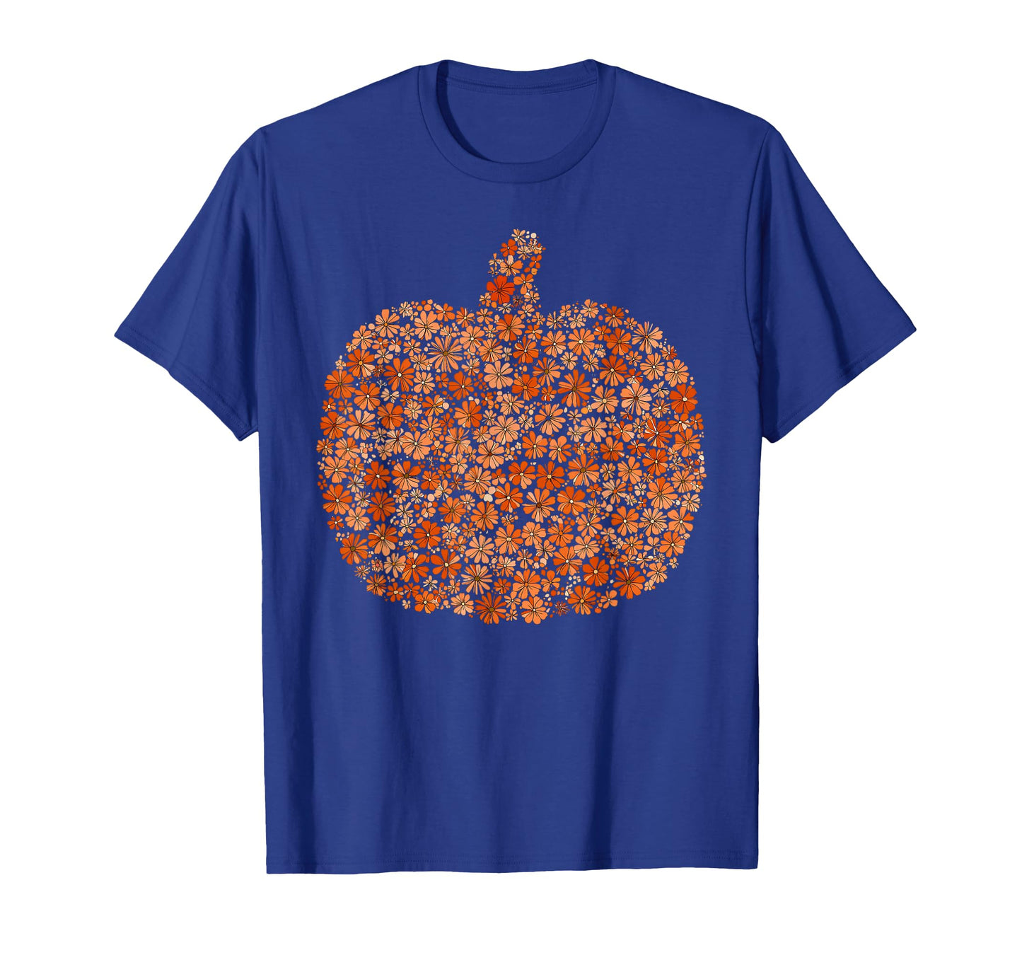 Pumpkin Season Wildflower Thanksgiving Autumn Fall Leaves T-Shirt