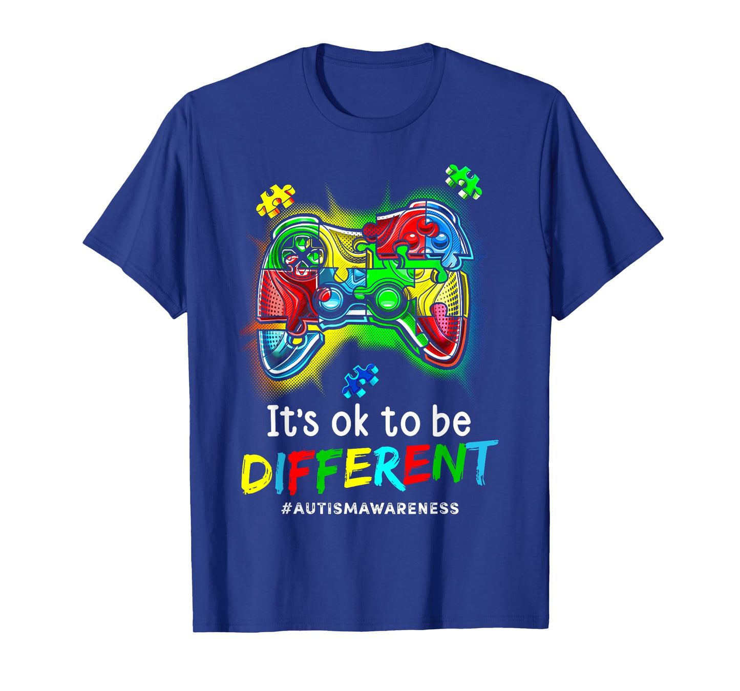 Autism Awareness Men Kids Boys Autism Video Game Month T-Shirt