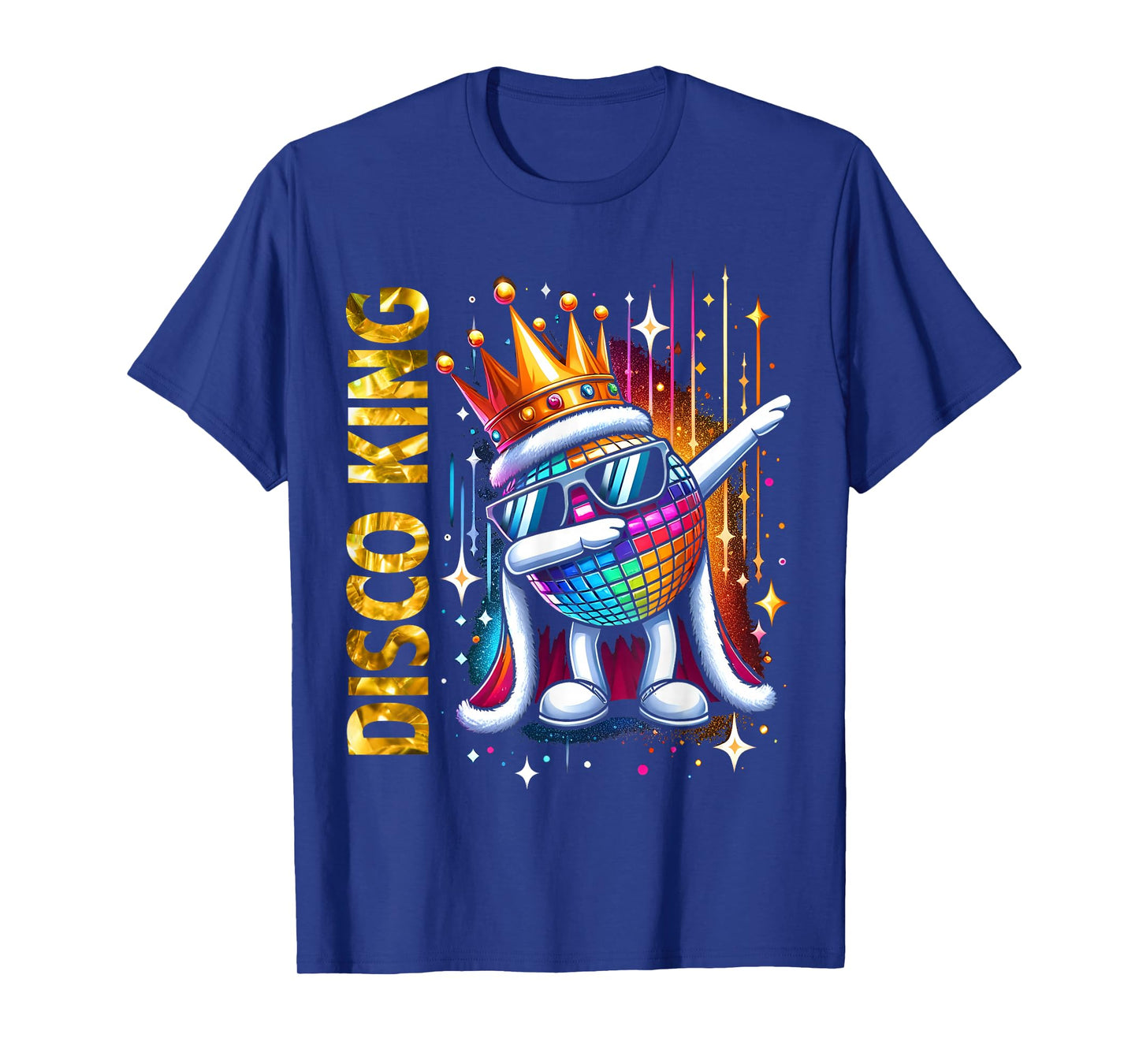 Disco King Vintage 70s 80s Dance Parties Disco Ball Dabbing T-Shirt