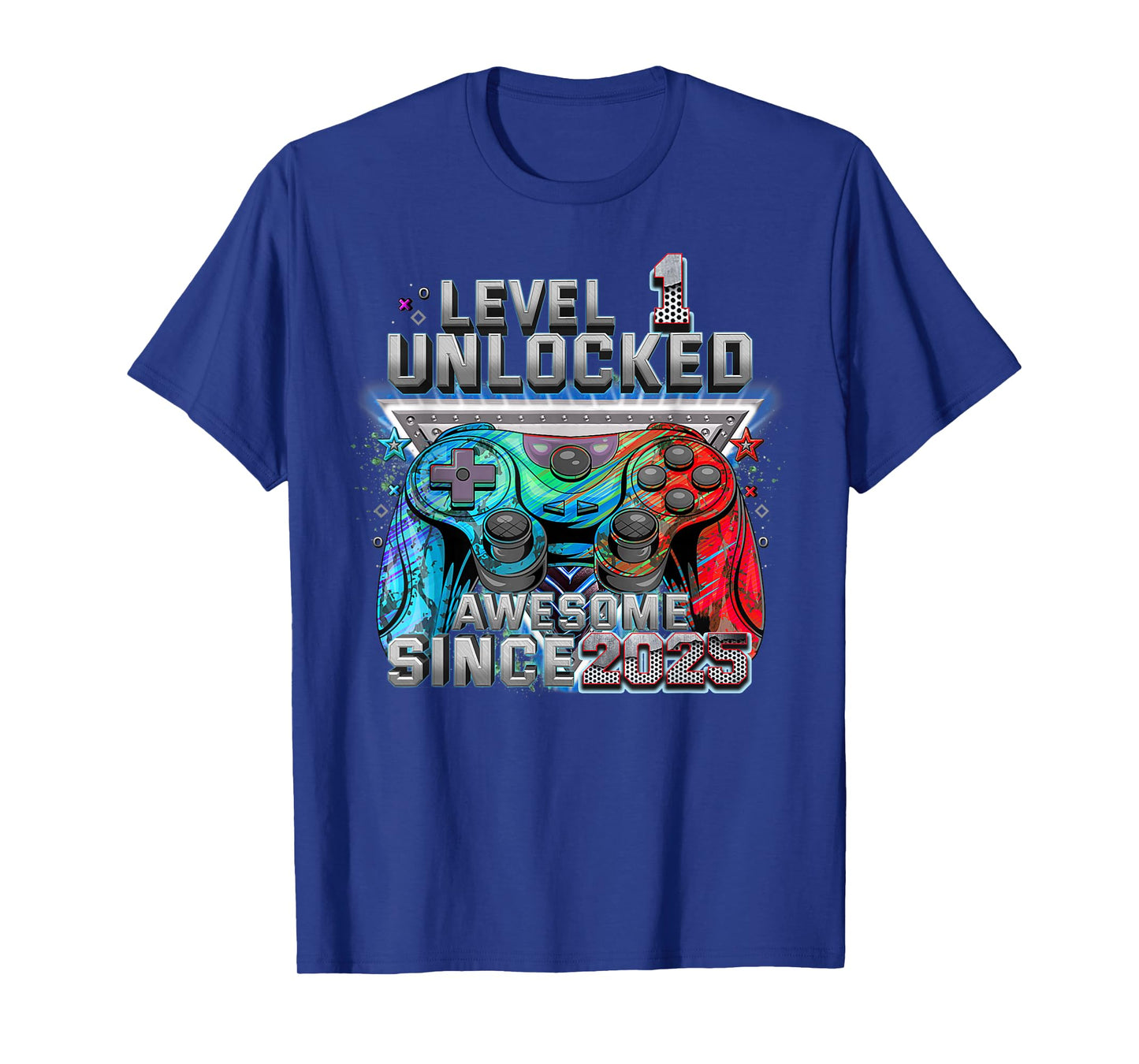 Level 1 Unlocked Gamer Gifts 1st Birthday Gaming Boys Kids T-Shirt