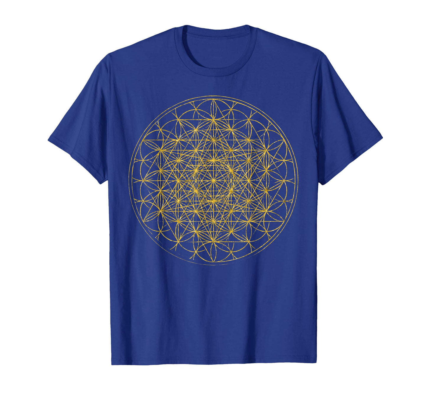 Metatron Cube 64 Tetrahedron Flower Of Life Sacred Geometry T-Shirt