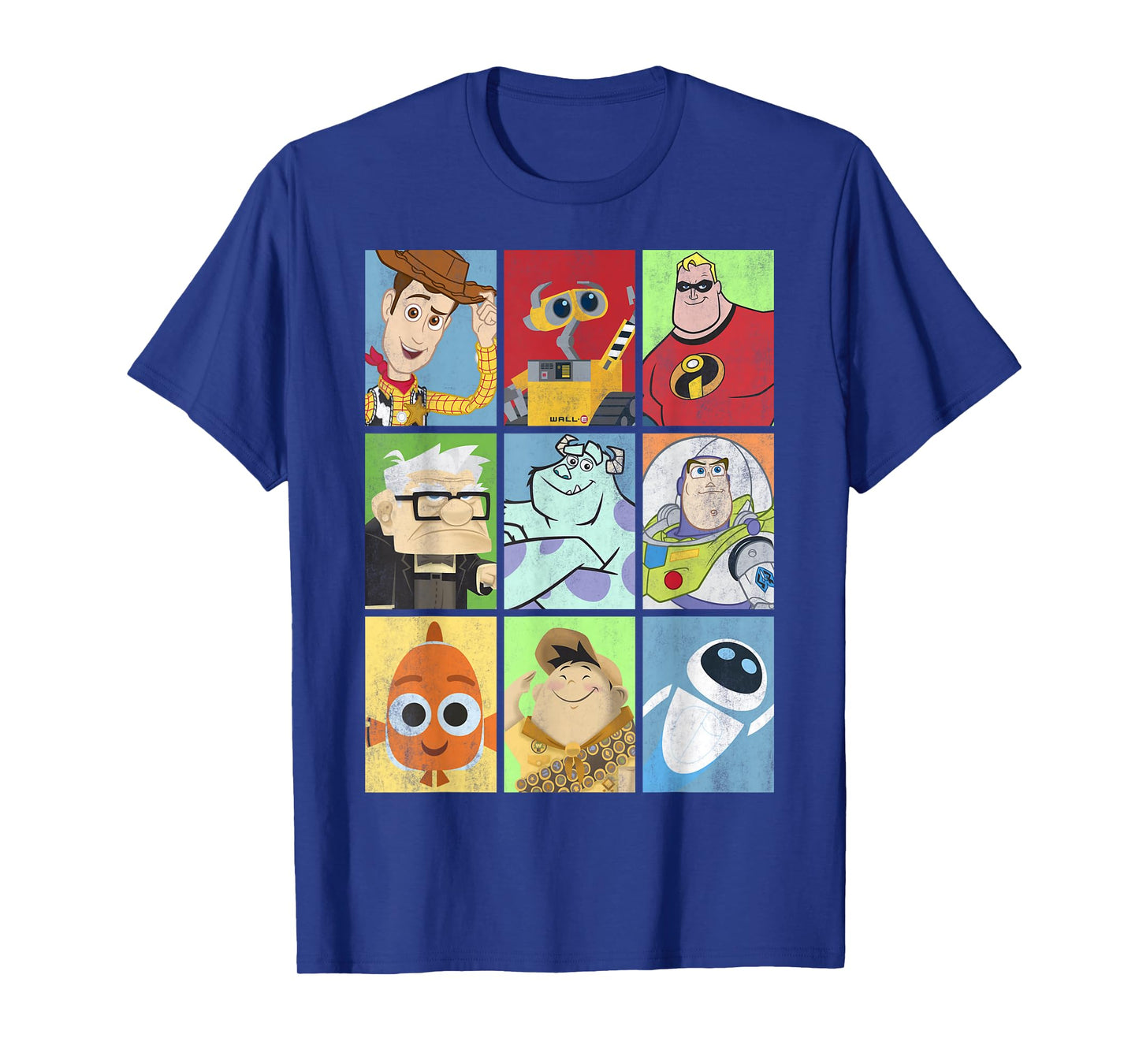 Disney Pixar Collection Iconic Characters Box Up Vintage T-Shirt
