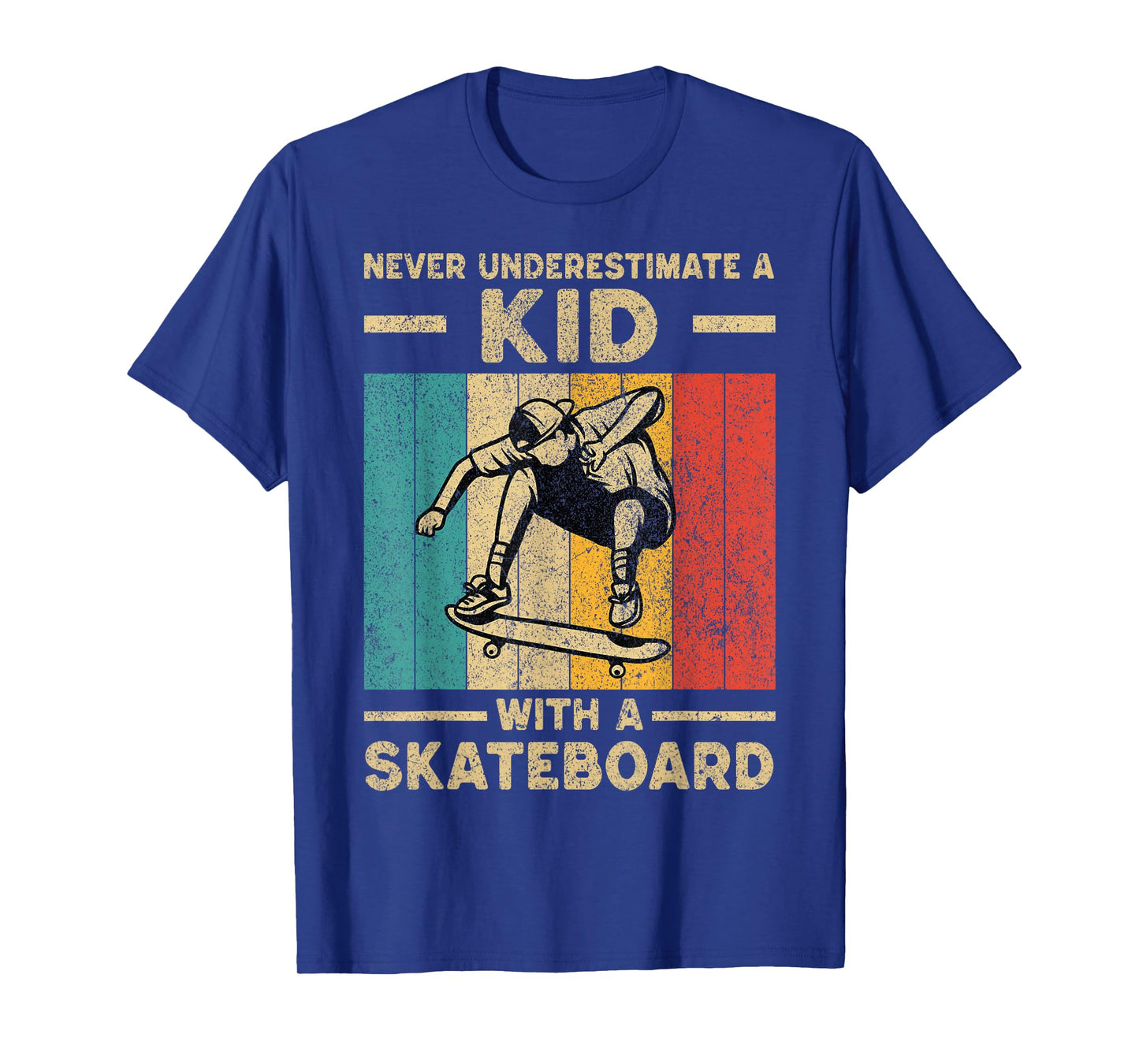 Never Underestimate A Kid With A Skateboard Skateboarding T-Shirt