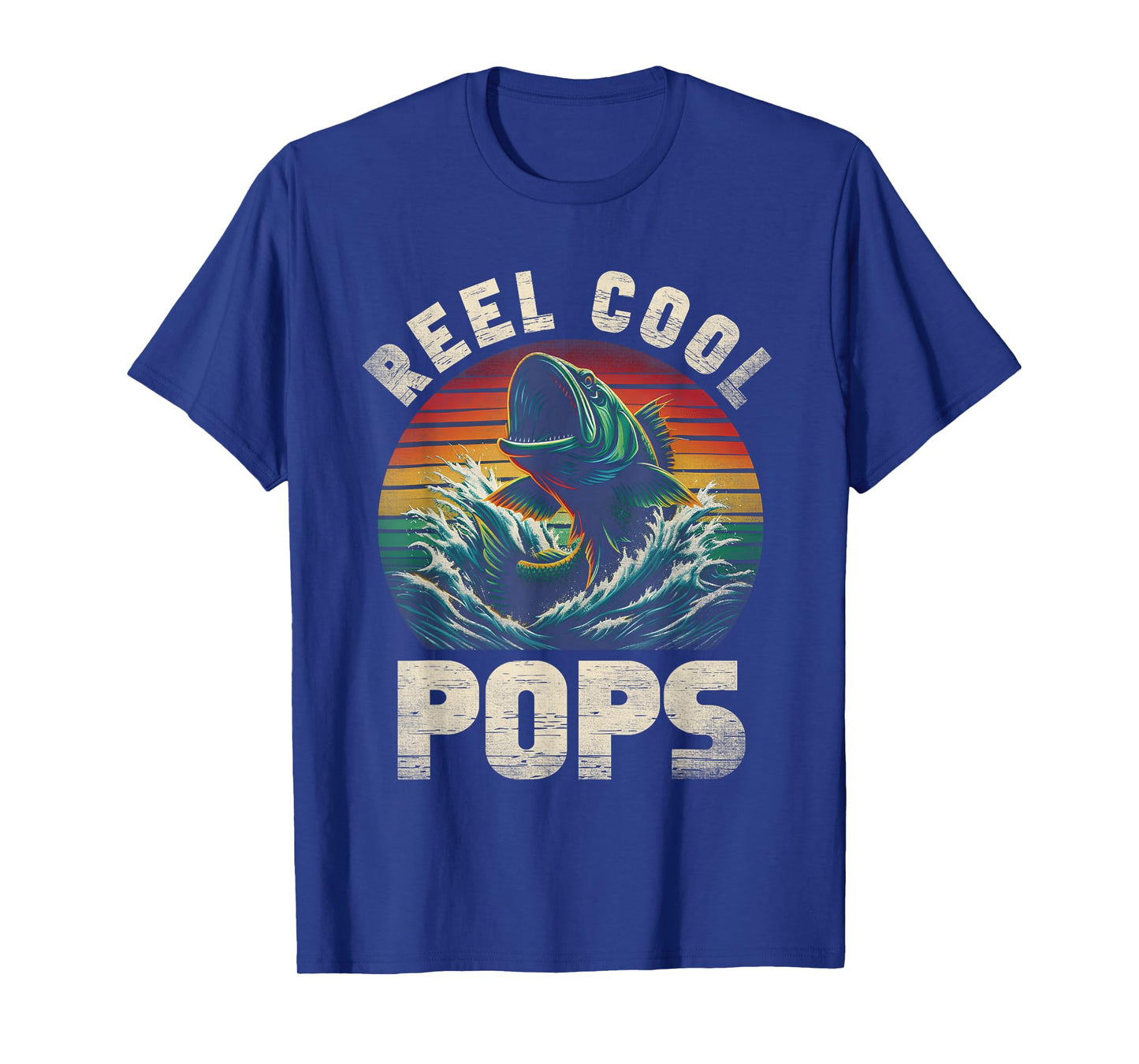 Reel Cool Pops Fishing Pops Pop Father's Day Fisherman Fish T-Shirt
