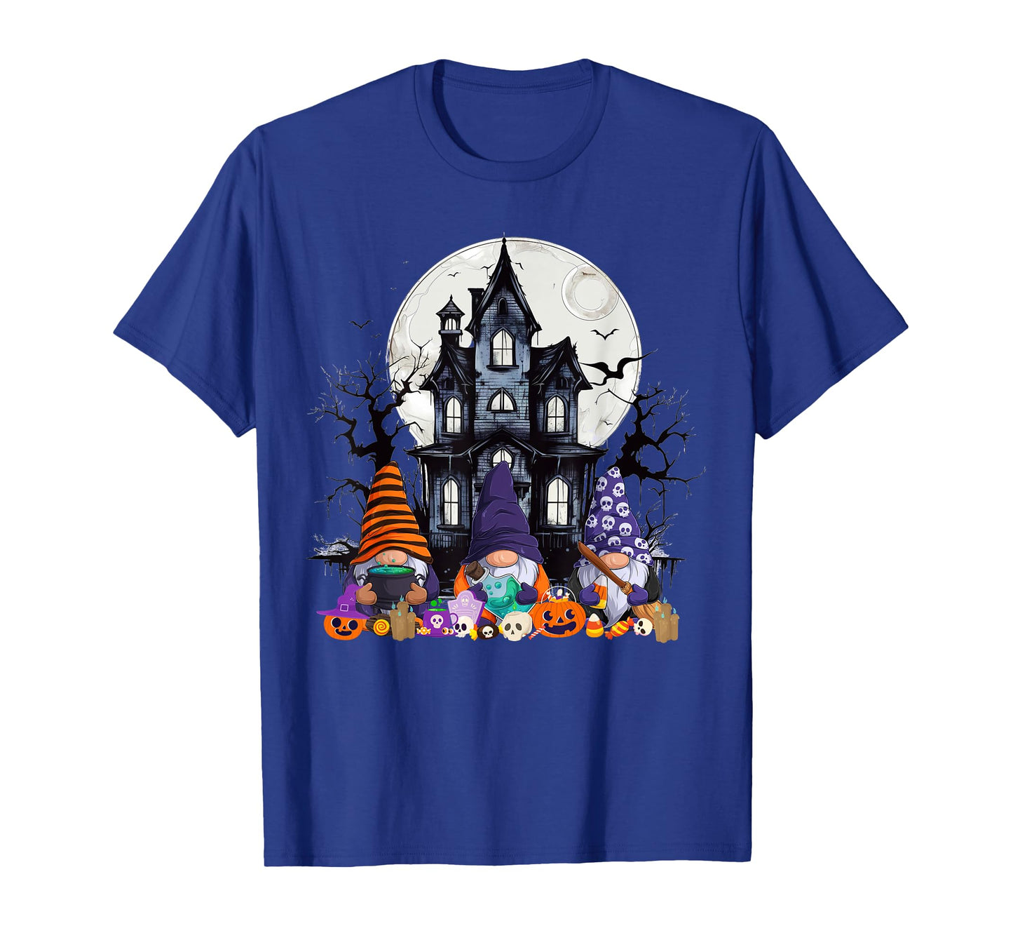 Gnome Witch Halloween Pumpkin Autumn Fall Holiday 2024 T-Shirt