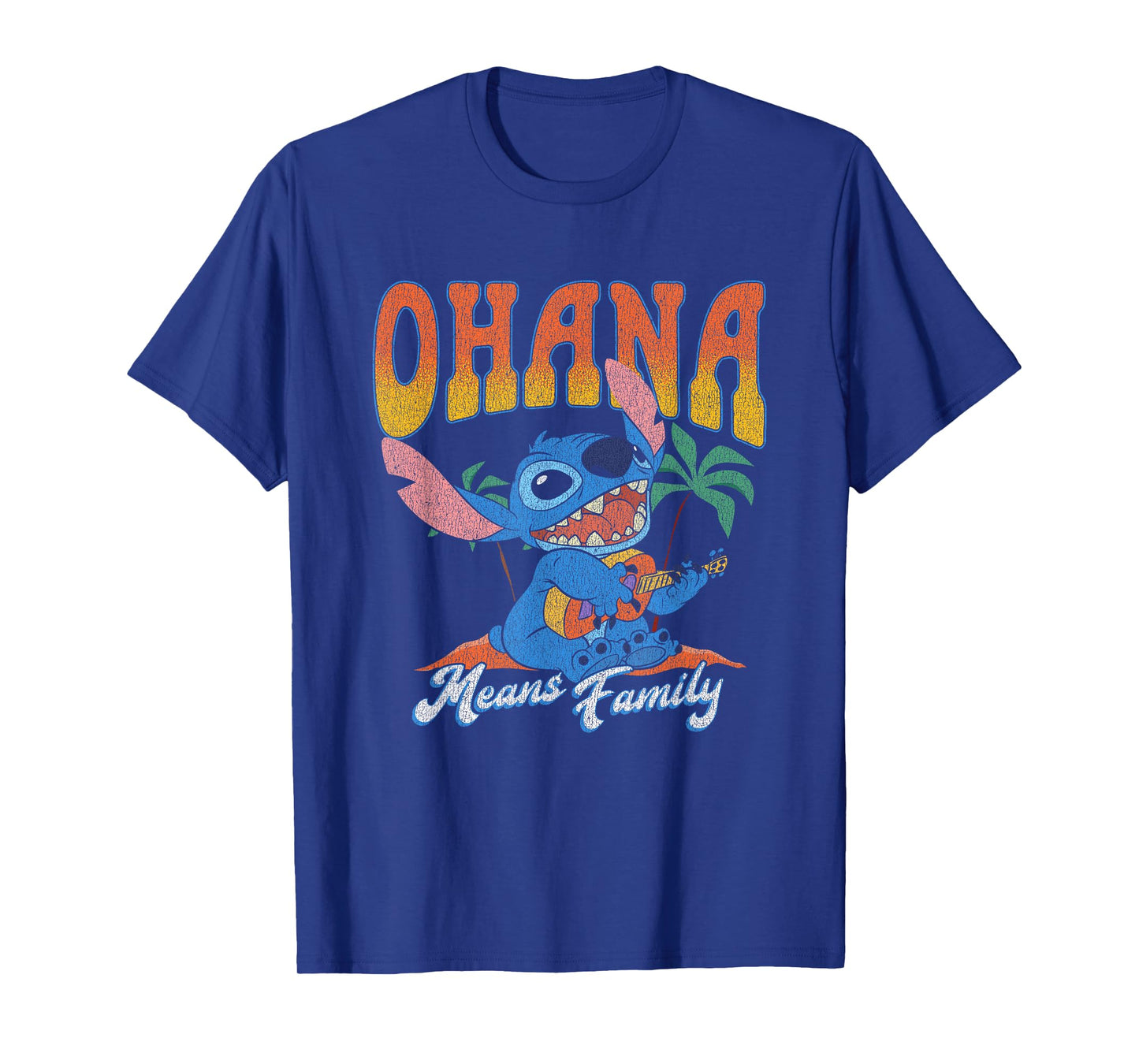 Disney Lilo & Stitch Ohana Means Family Vintage Tropical T-Shirt