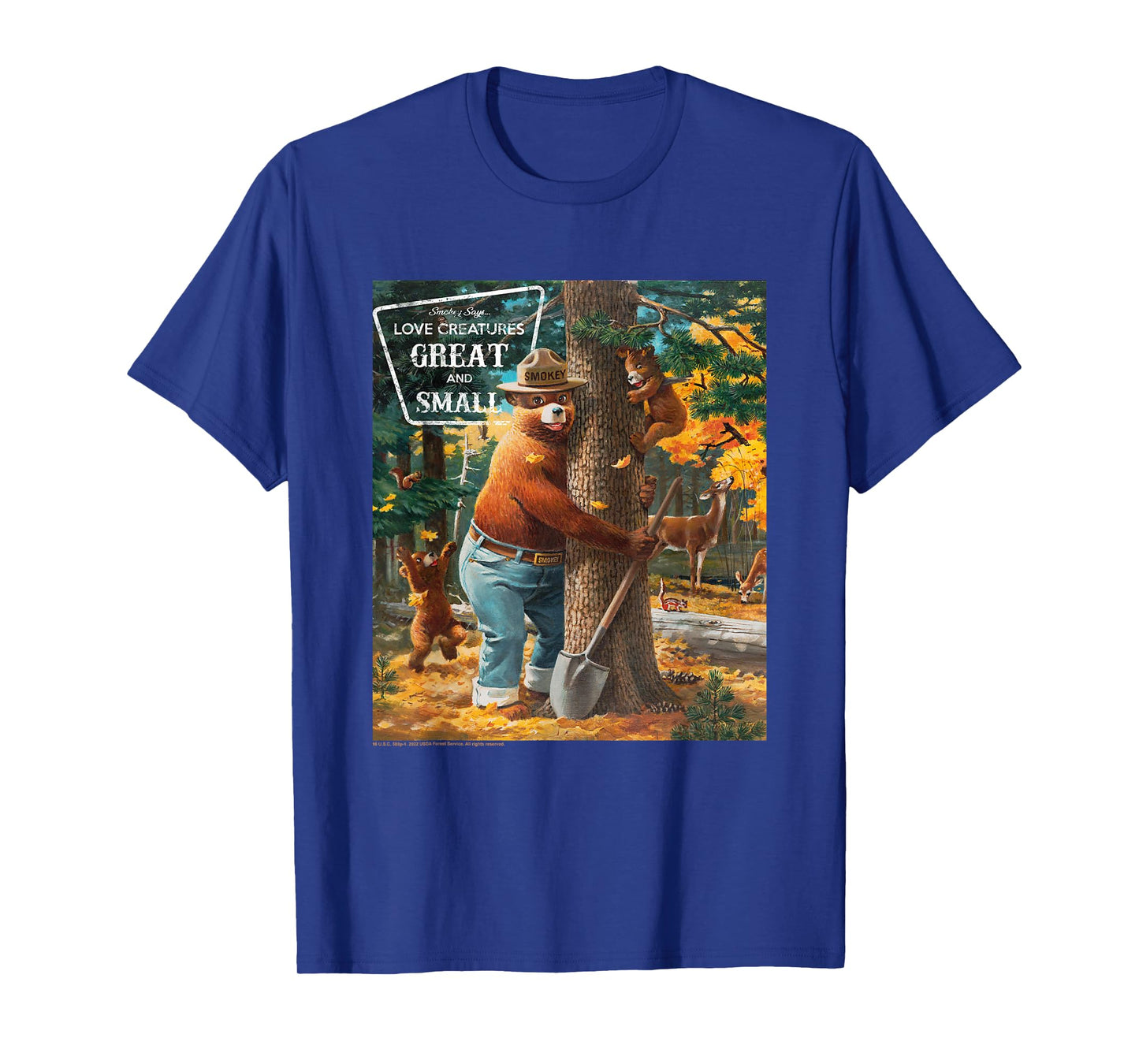 Smokey Bear Love Creatures Great And Small Tree Hug T-Shirt