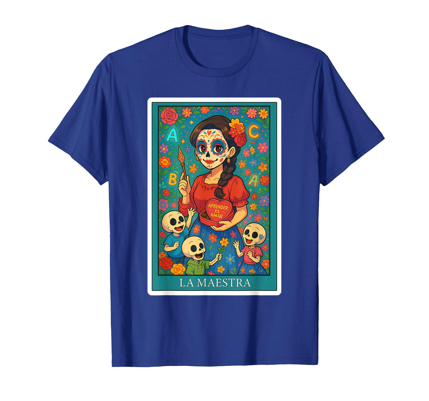 La Maestra | Spanish-Mexican Bingo Card Funny Gifts T-Shirt
