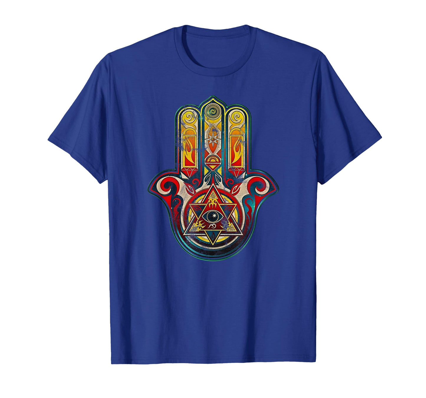 HAMSA HAND ALL SEEING EYE Vintage Protection Fatima T-shirt T-Shirt