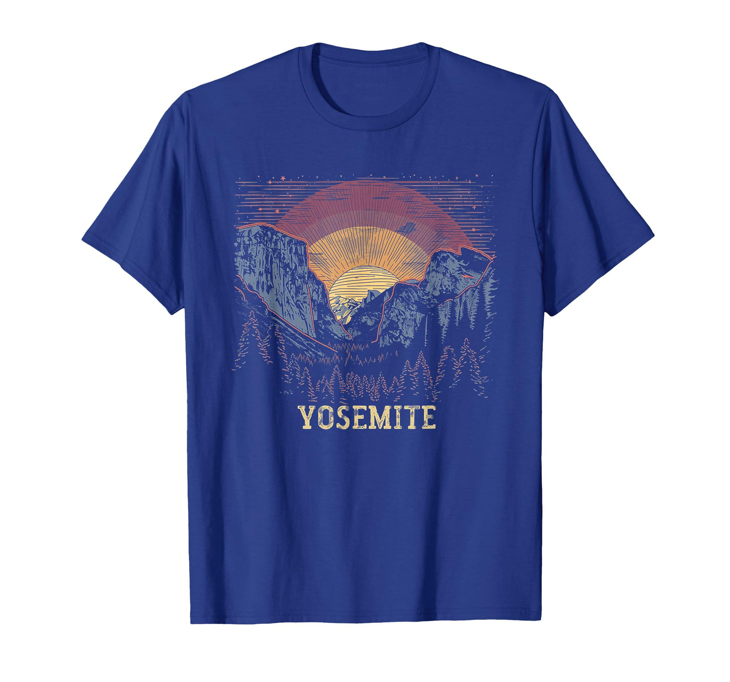 Yosemite - US National Park Vintage Men Women Kids Retro T-Shirt