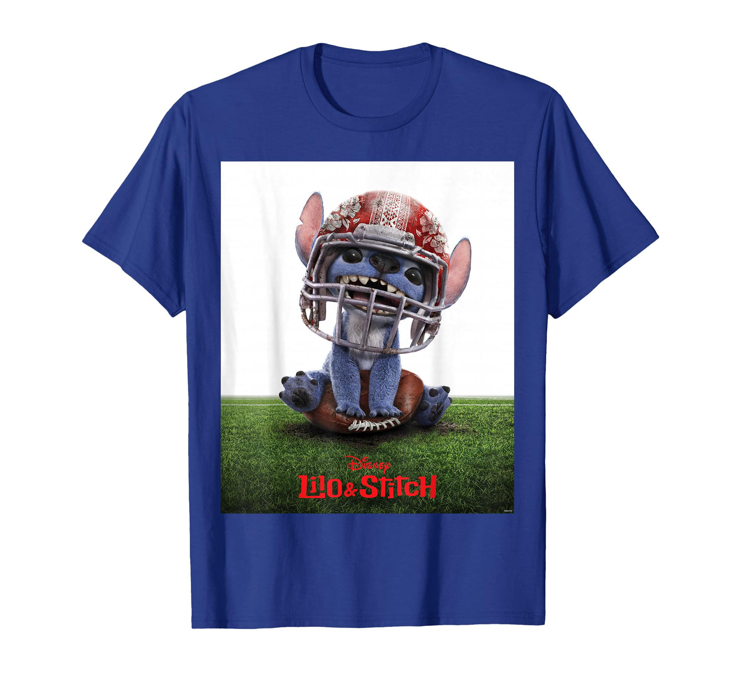 Disney Lilo & Stitch Live-Action Movie Funny Football Poster T-Shirt