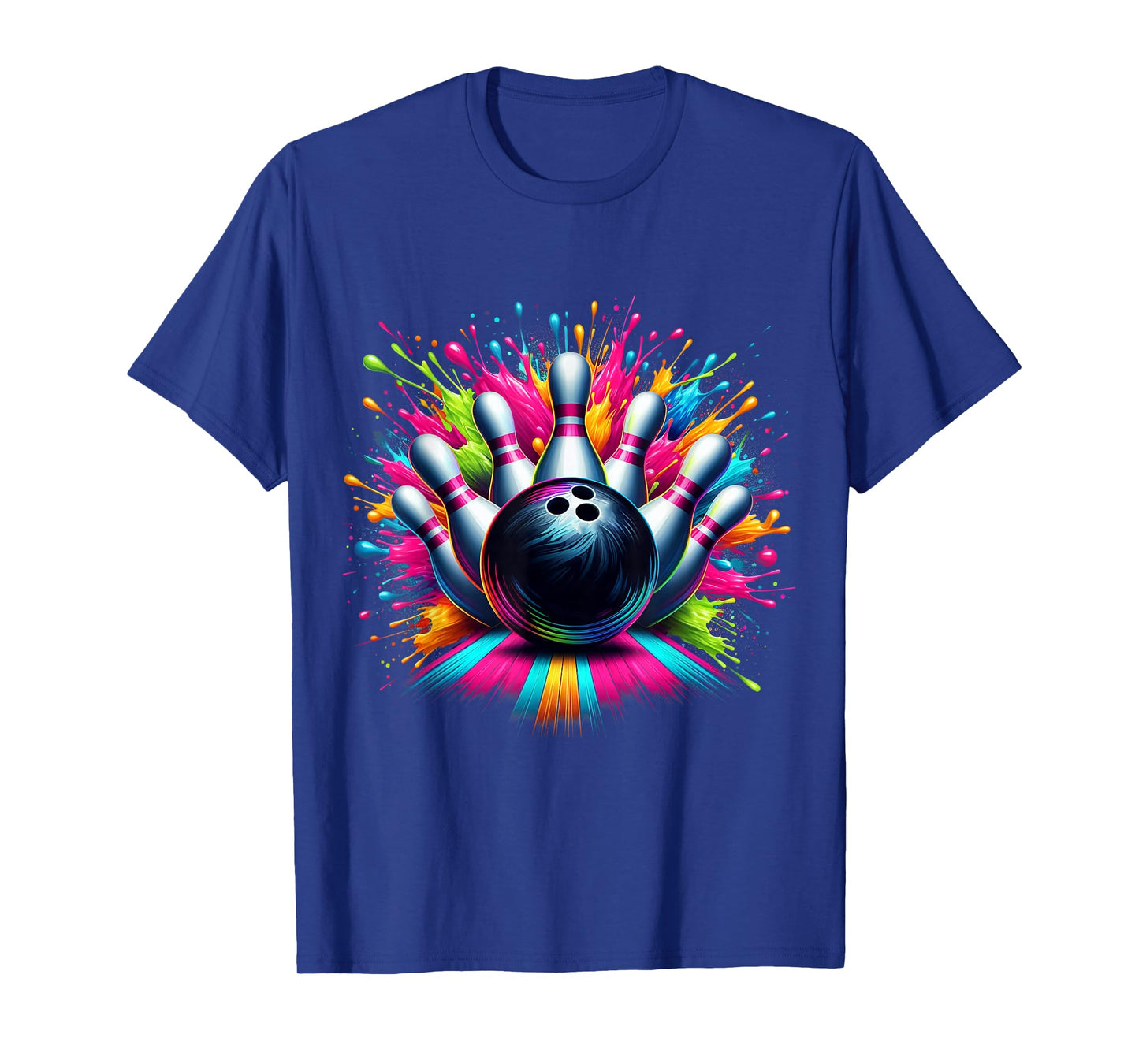Colorful Bowling Game Day Bowling Cute Vibrant Color T-Shirt