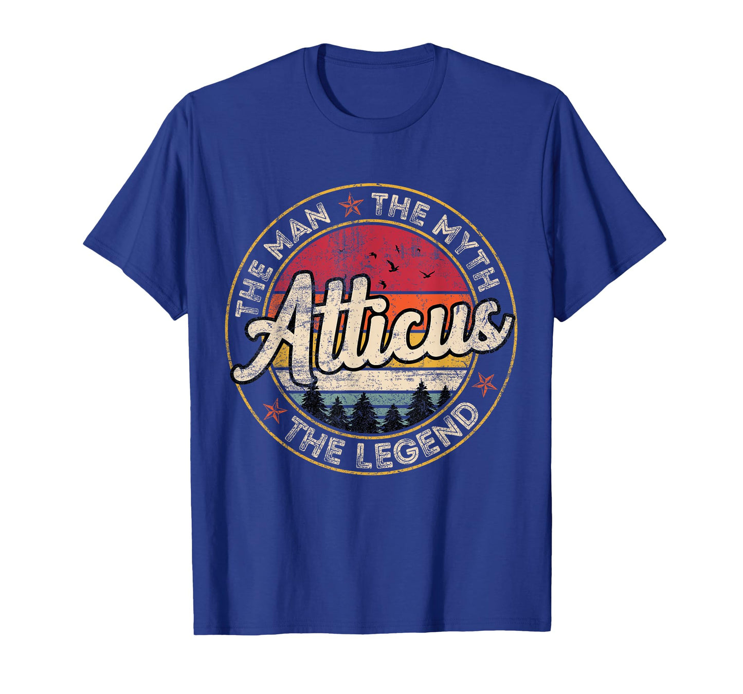 Atticus The Man The Myth The Legend Personalized Name T-Shirt