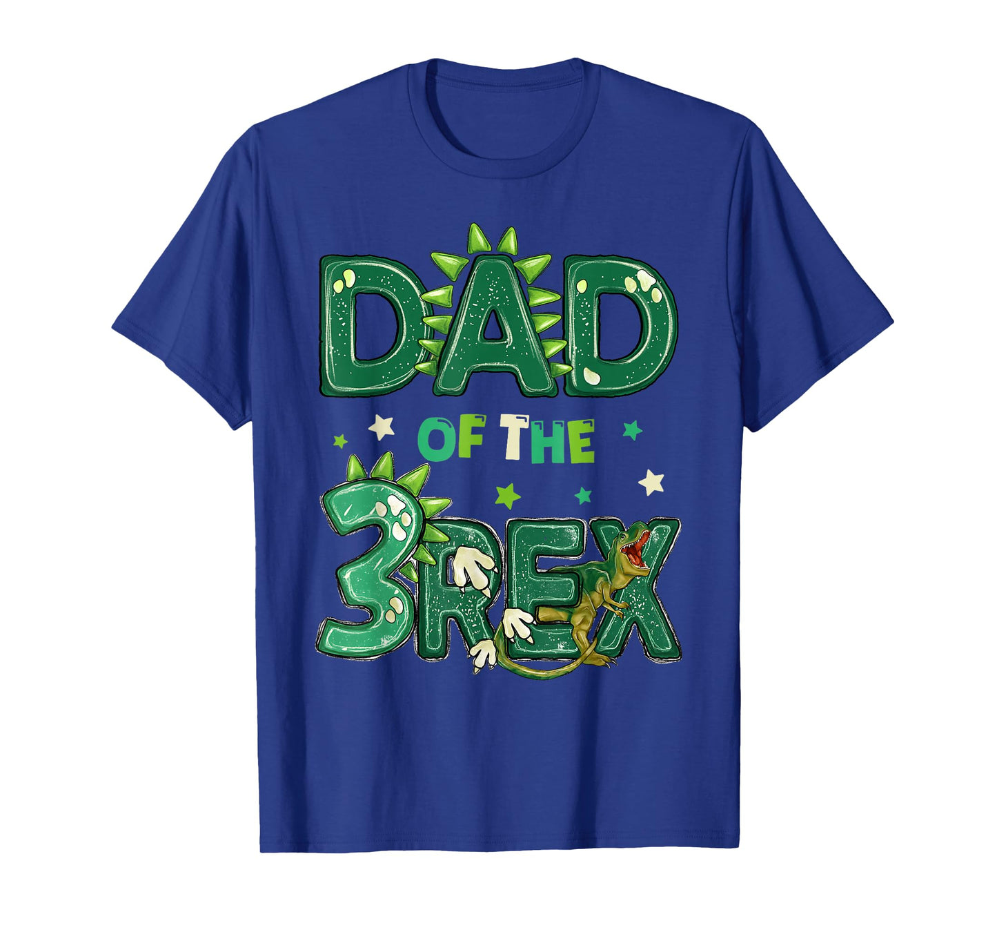 Dad Of The Three Rex Birthday Dinosaur Family Matching T-Shirt