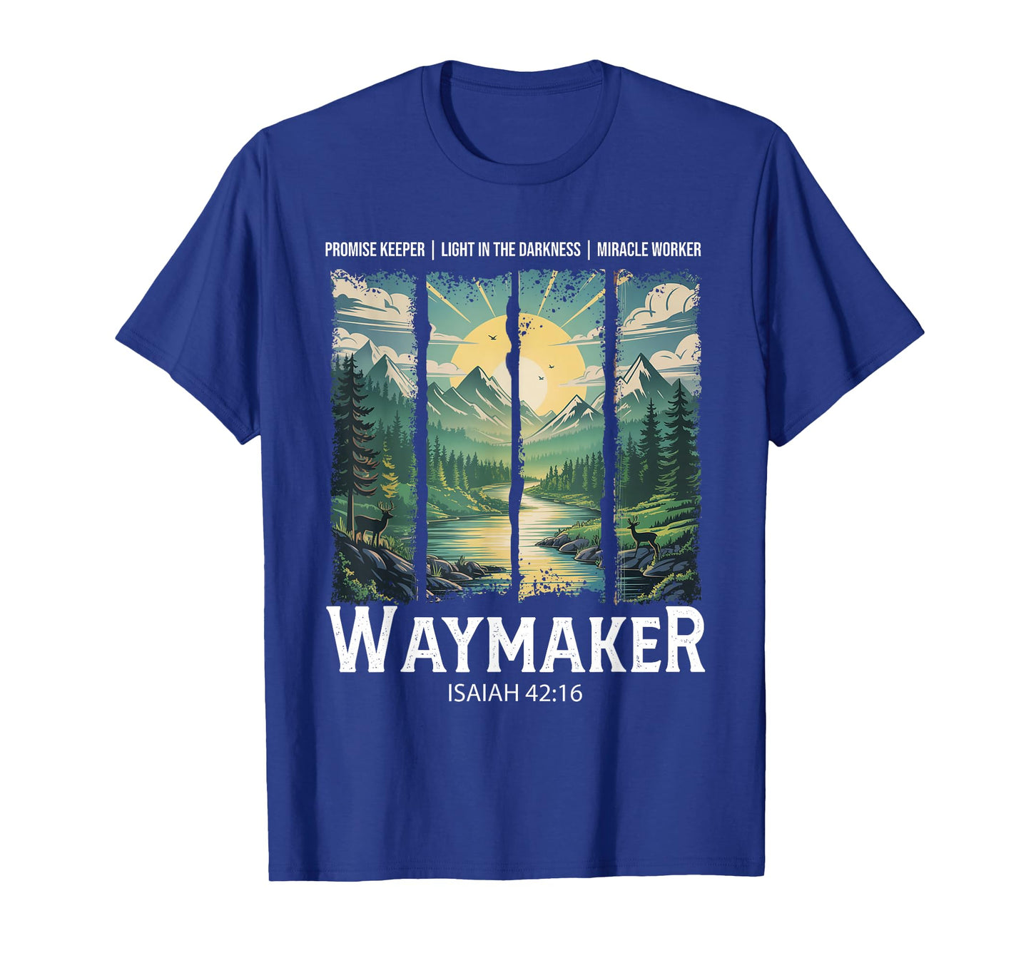 Vintage Waymaker Promise Keeper Miracle Worker Christian T-Shirt