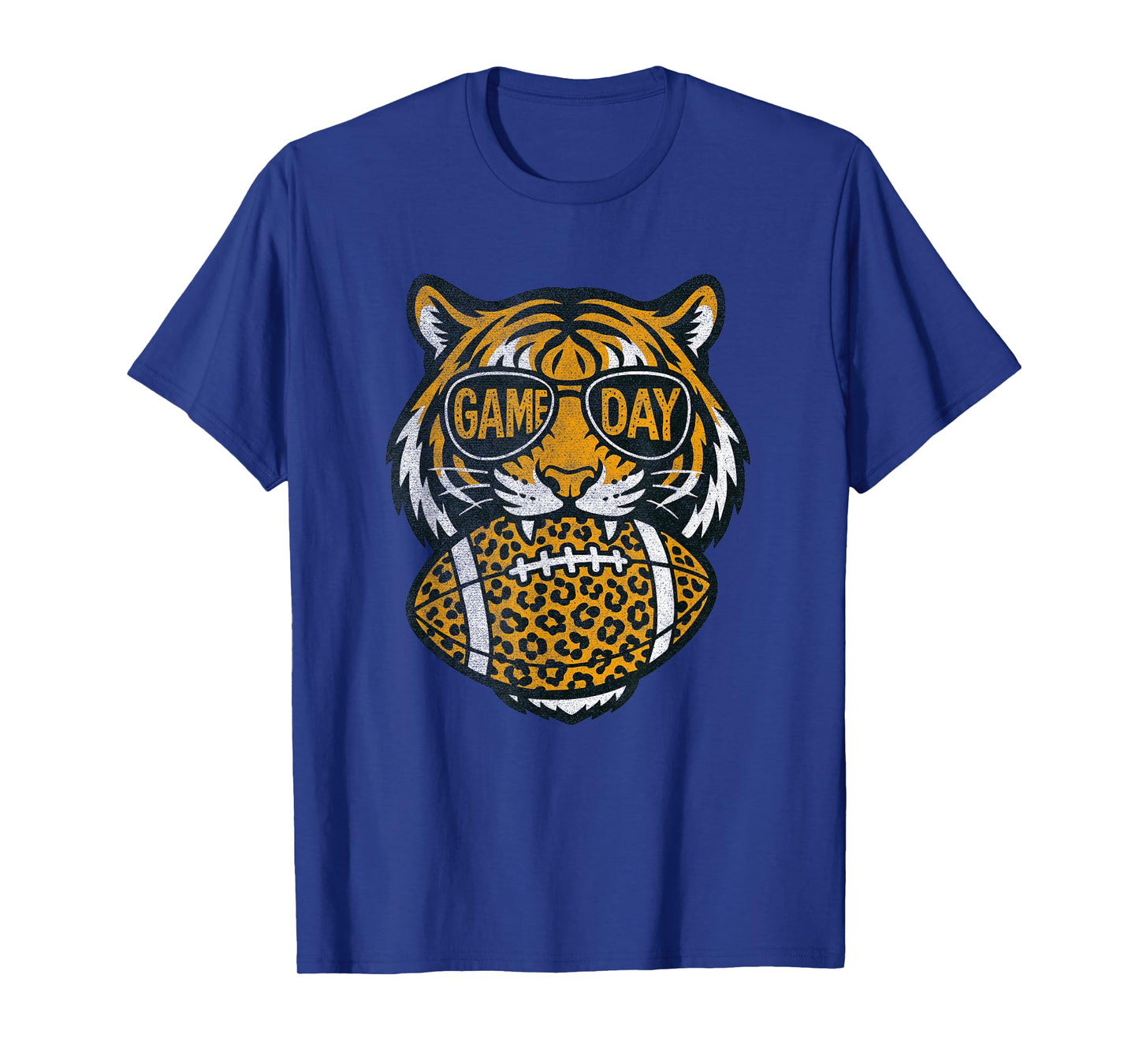 Tiger Leopard Football Game Day for Men, Women & Kids T-Shirt