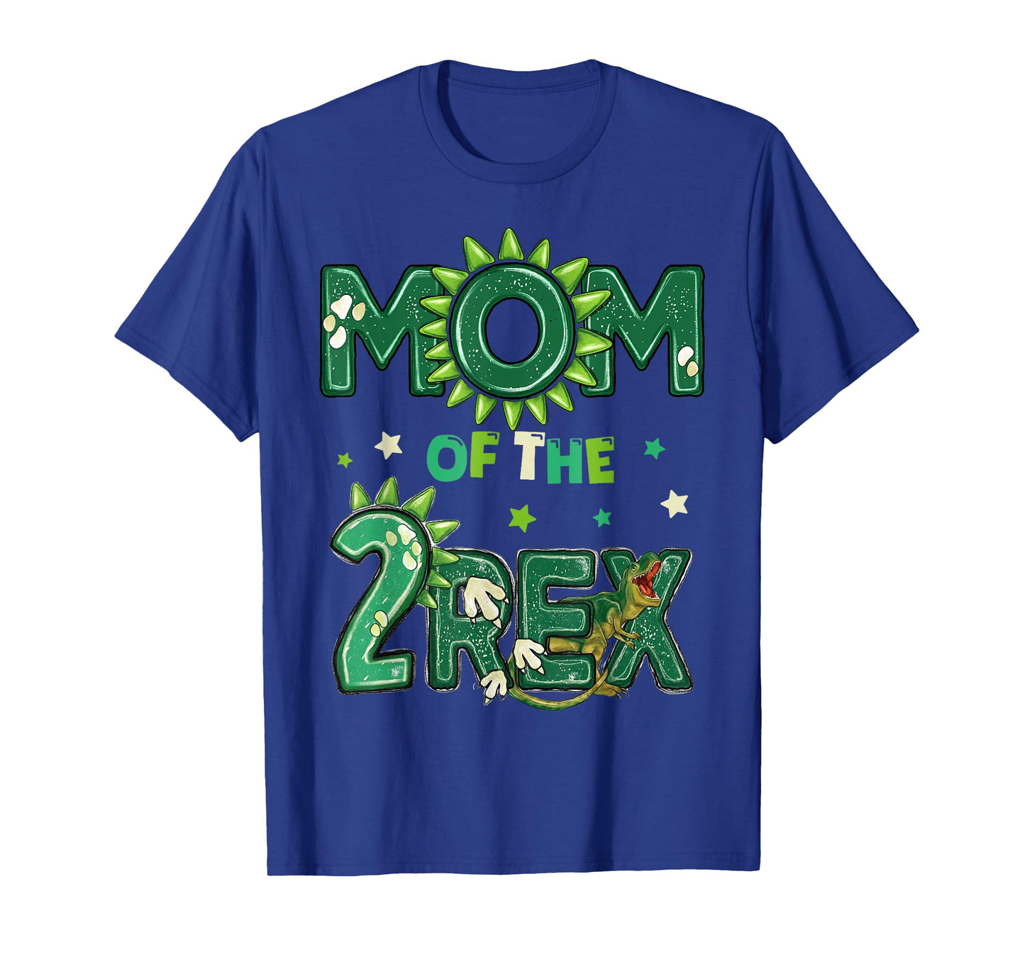 Mom Of The Two Rex Birthday Dinosaur Family Matching T-Shirt