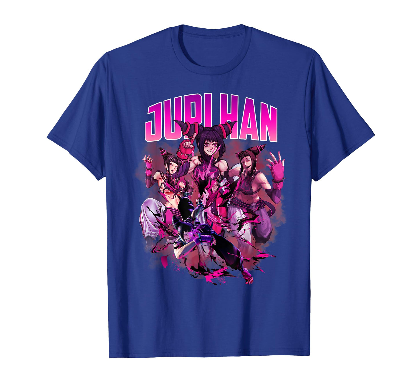 Game Character Juri Han Collage Style 90's Vintage T-Shirt