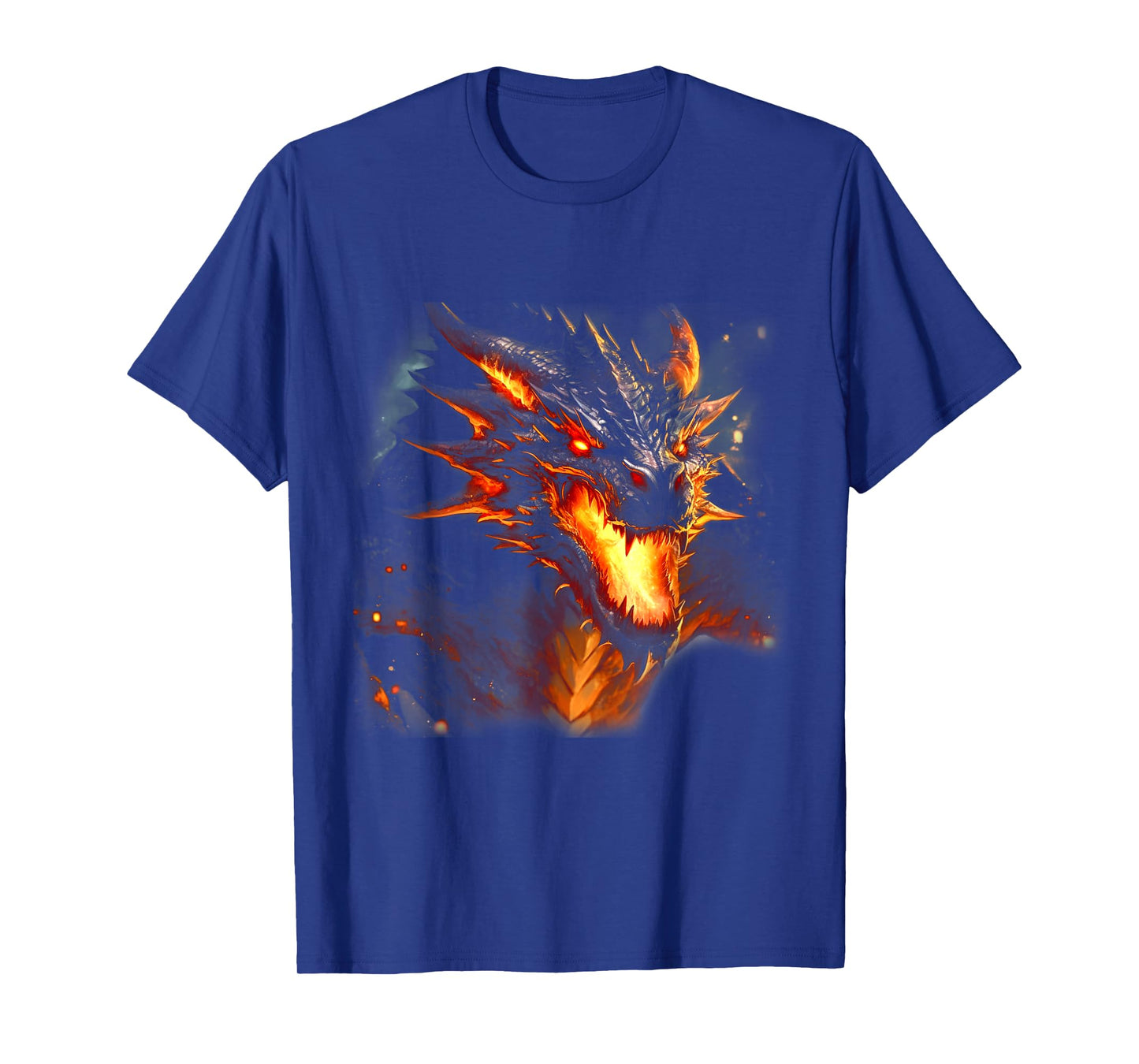 Fire Dragon Head Mythical Dragon Love Breathing Fire Fantasy T-Shirt