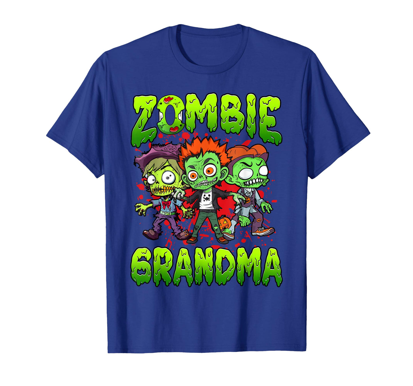 Zombie Grandma Halloween Costume Family Matching T-Shirt, Small, Black