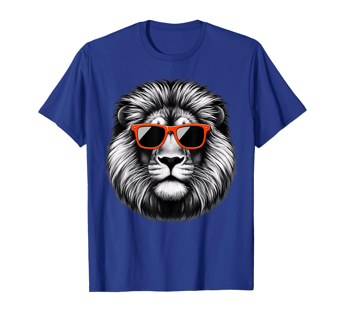 Cool Lion Wearing Sunglasses Graphic Art T-Shirt