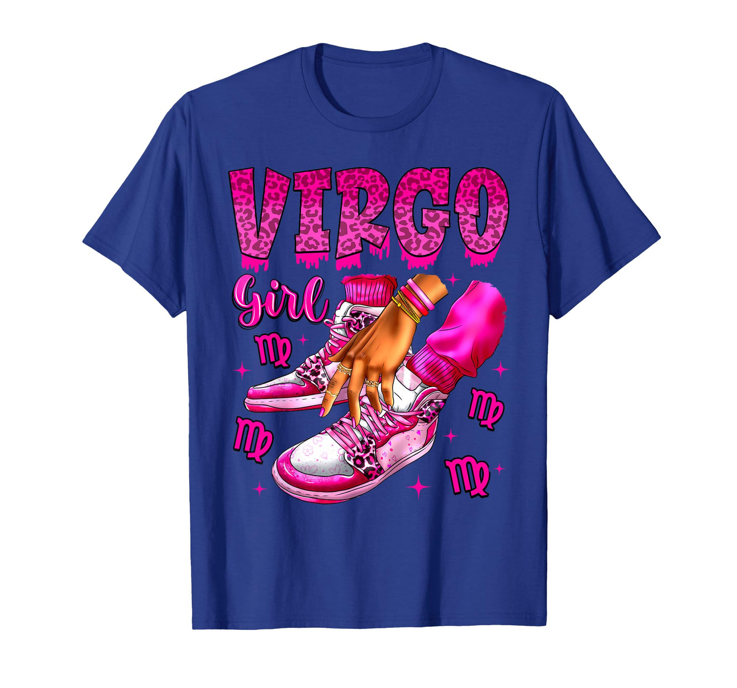 Virgo Girl Birthday Black Women Sneakers Zodiac Bday T-Shirt