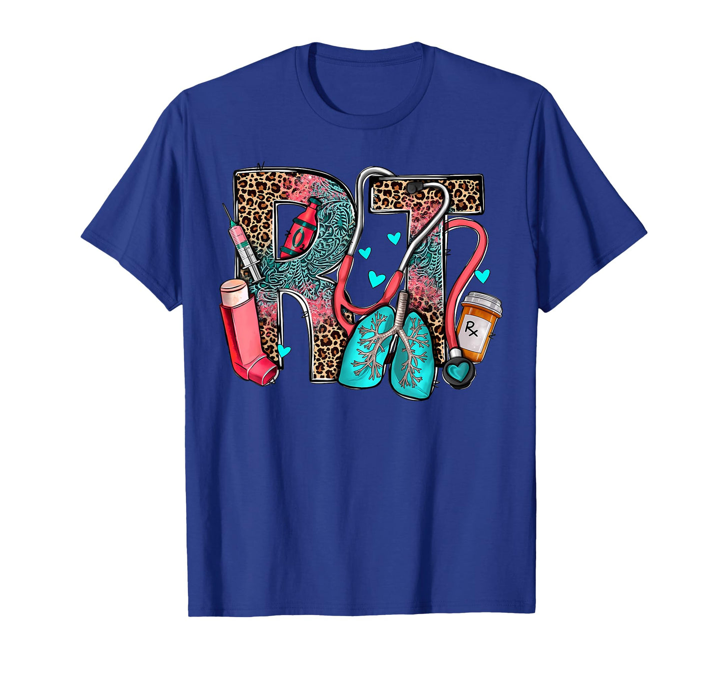 Rt Respiratory Therapist Stethoscope Nurse Western Nursing T-Shirt