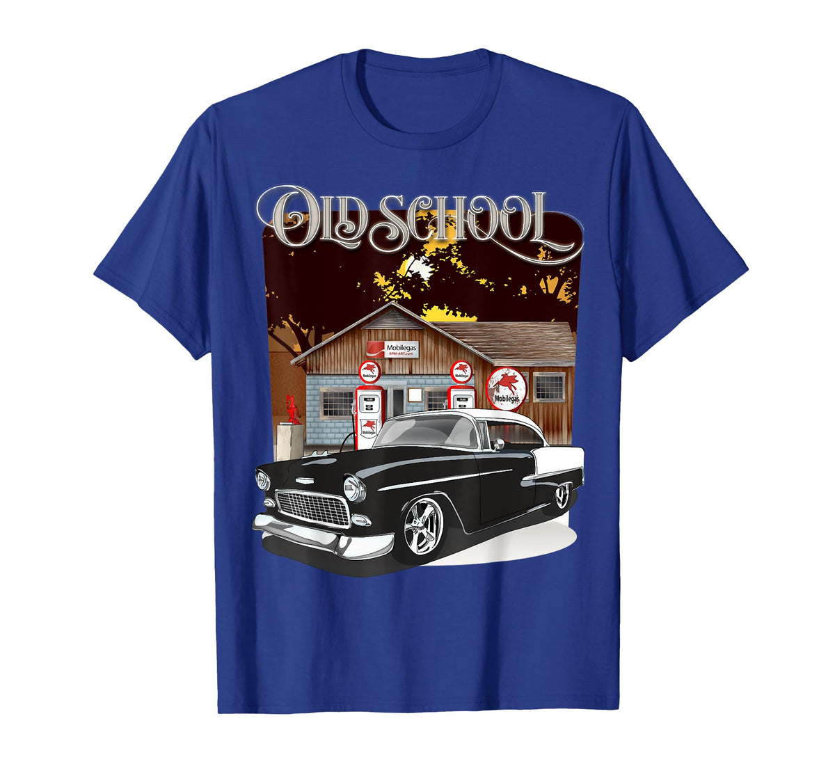 1955 55 chevys bel air classic vintage muscle car old school T-Shirt