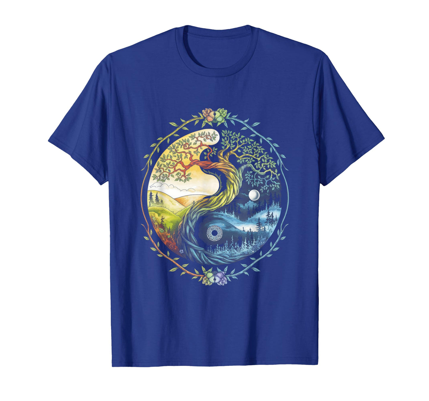 Tree Life Yin Yang Tree Beautiful Spiritual T-Shirt