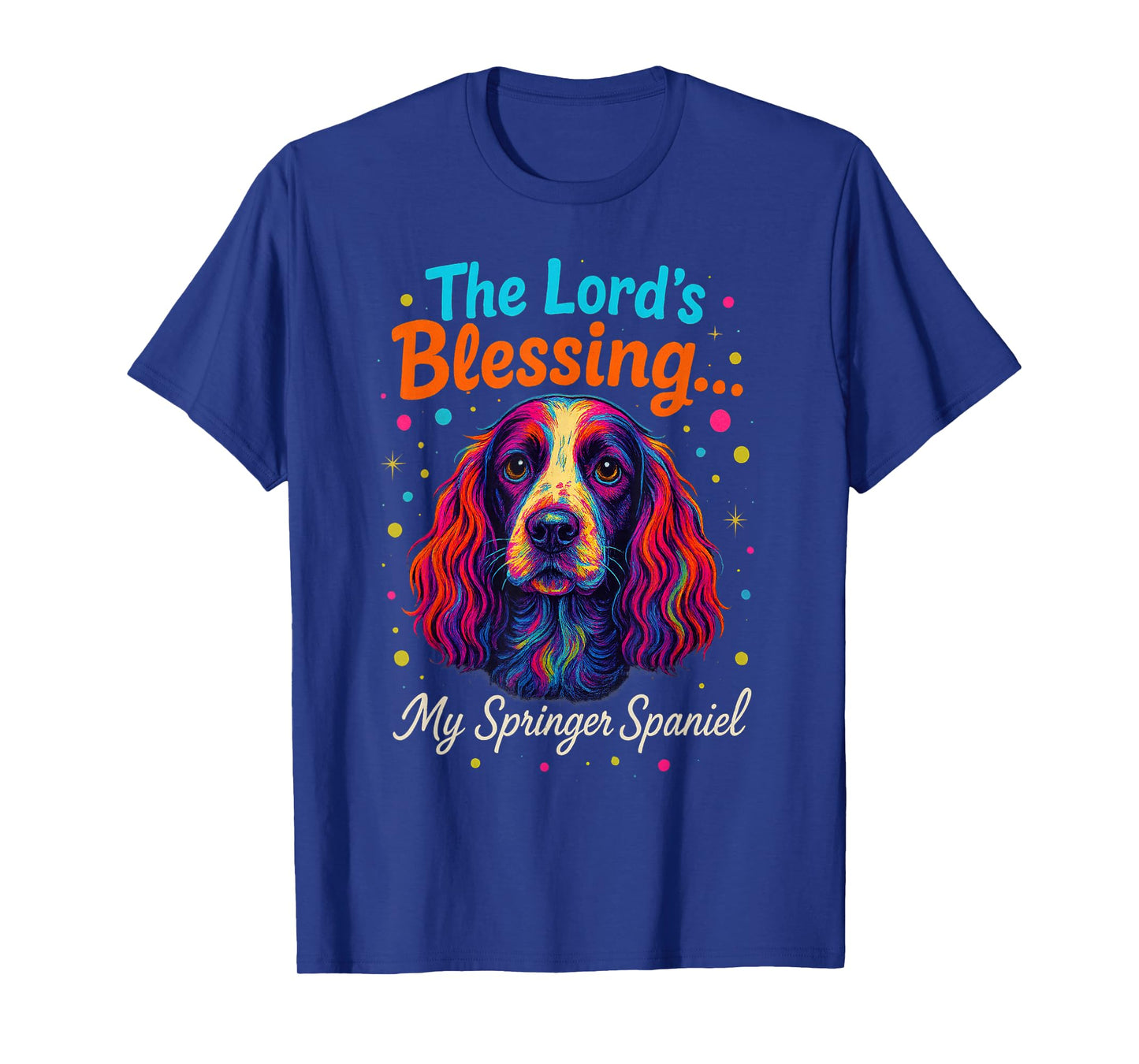 The Lord’s Blessing Springer Spaniel Fun Dog Faith Christian T-Shirt