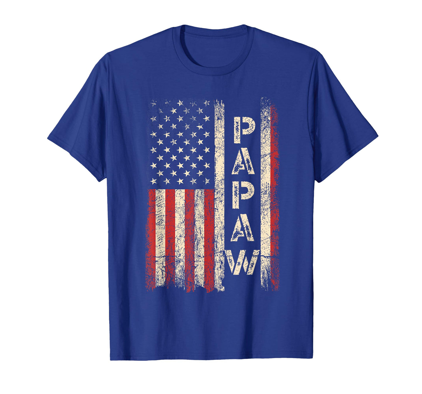 Papaw Grandpa US American Flag Shirt Grandfather Day T-Shirt