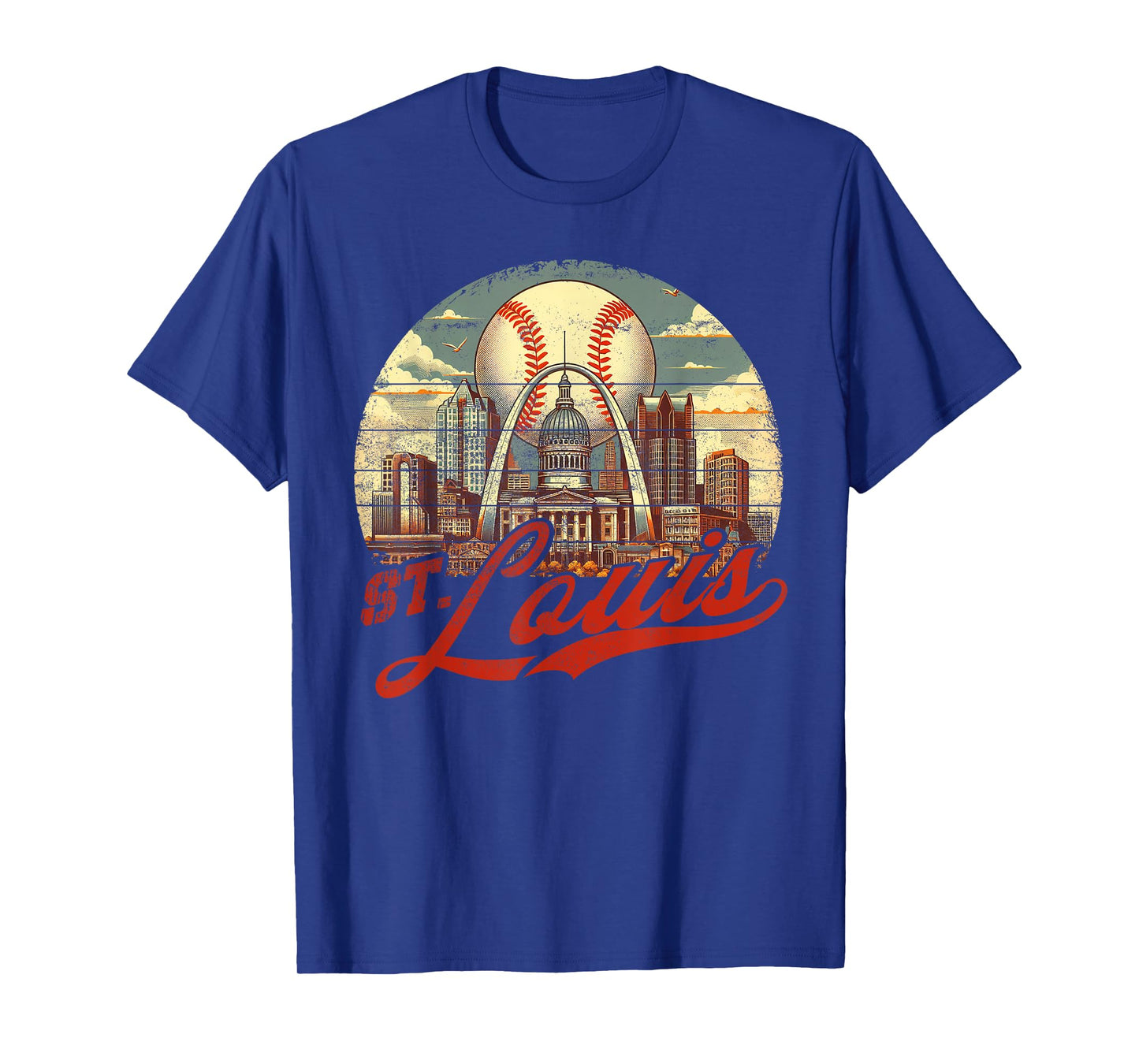 St. Louis Retro Baseball Lover Game Day Men Boys Girls T-Shirt