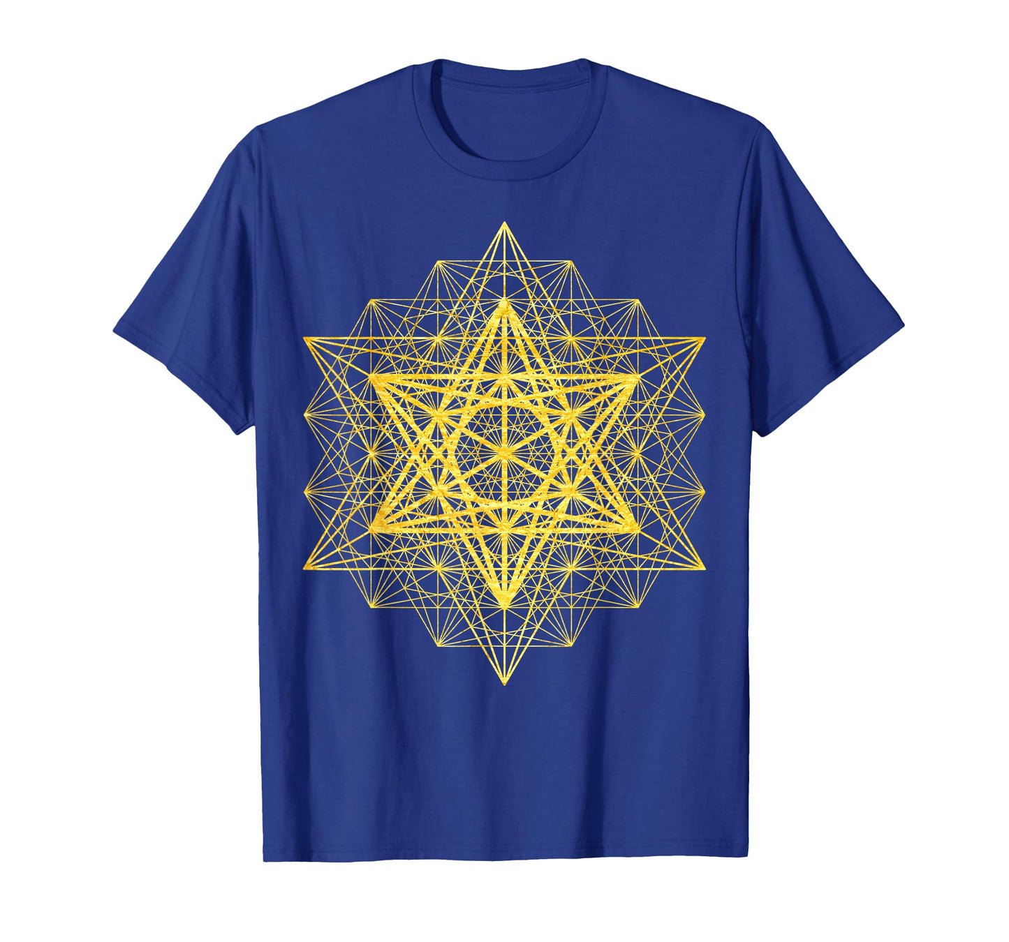 Sacred 64 Tetrahedron Metatron Cube Sacred Geometry Flower T-Shirt
