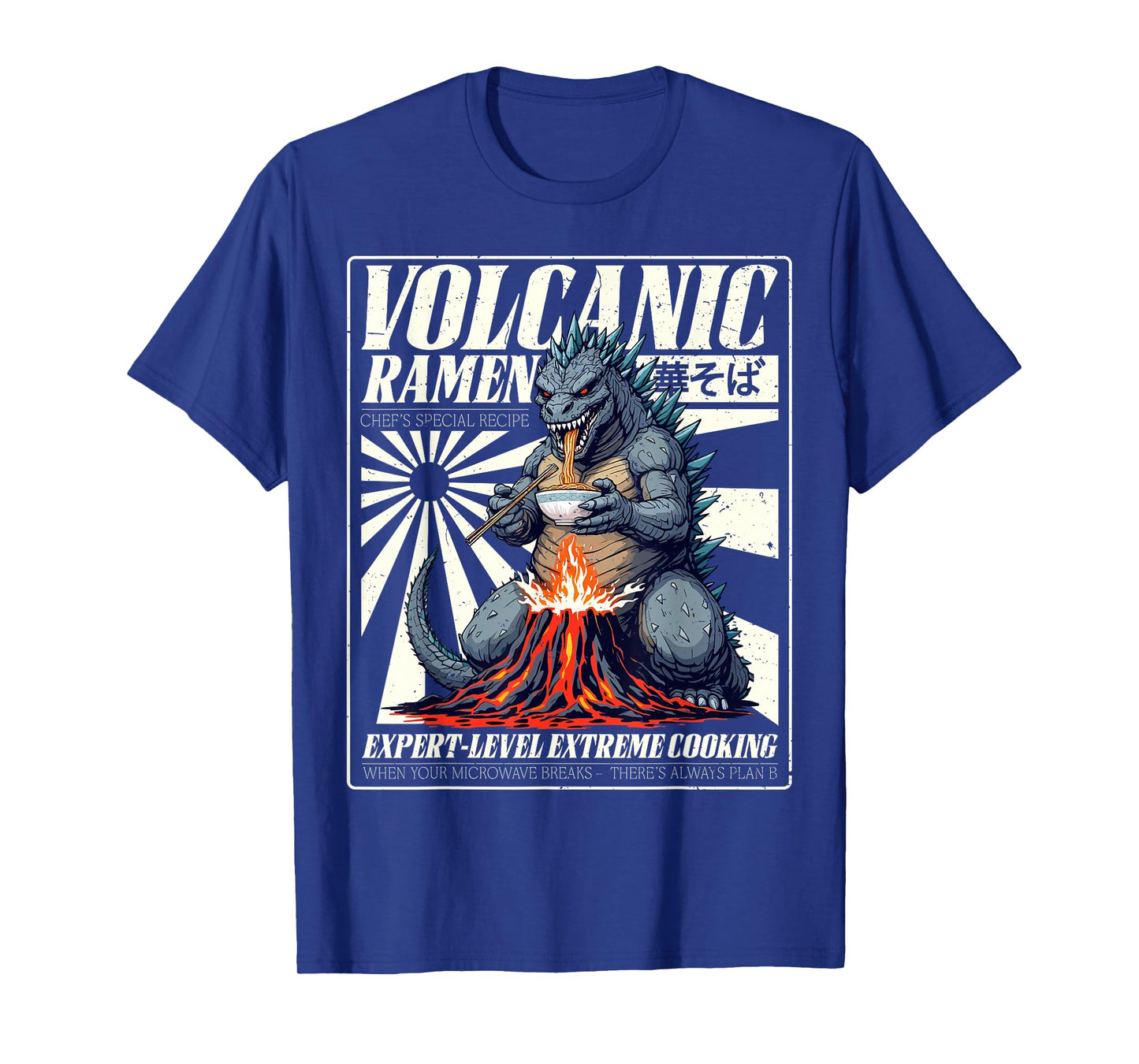Giant Kaiju Eating Japanese Ramen Monster Lover Birthday T-Shirt