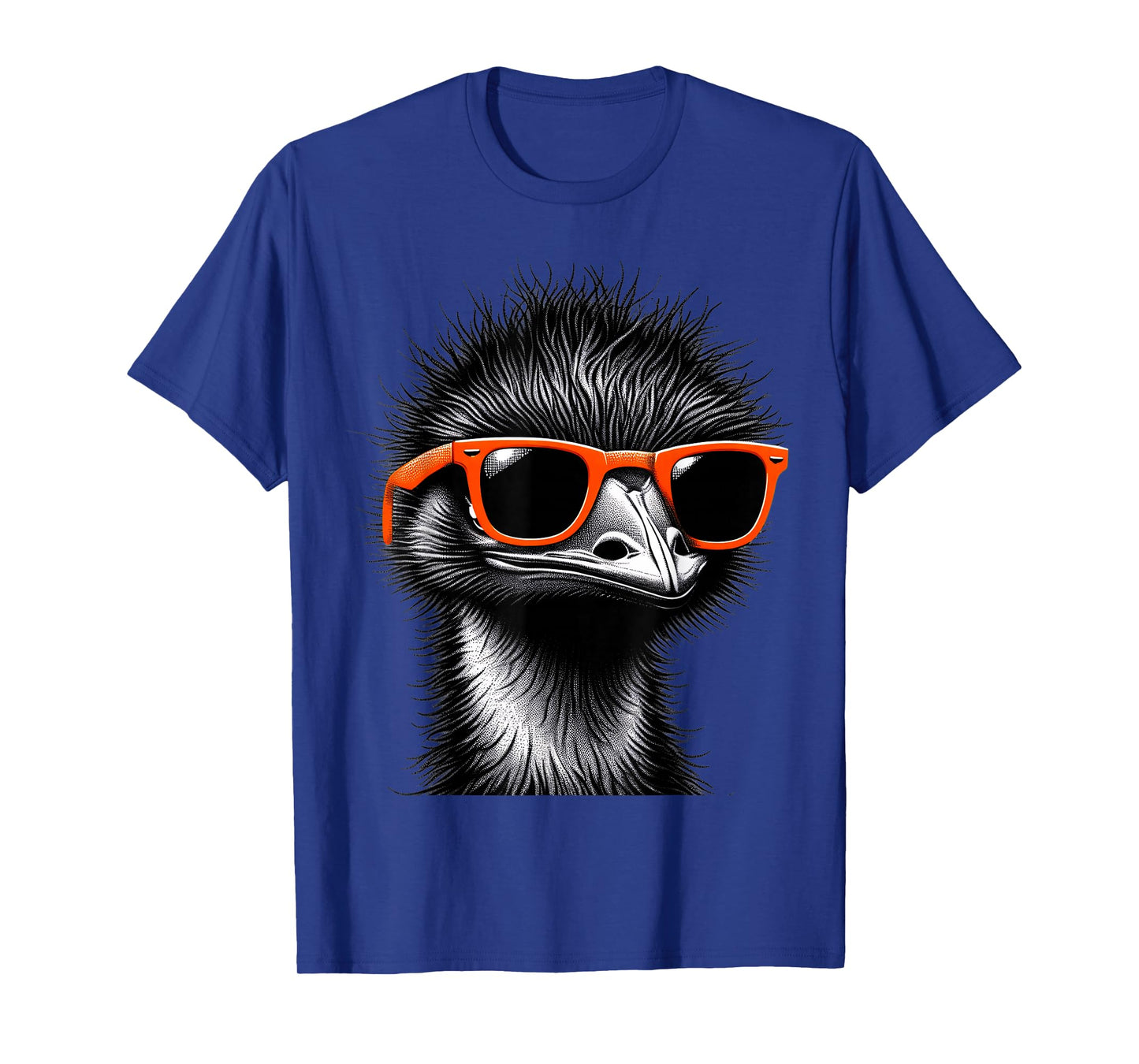 Cool Emu Bird Wearing Sunglasses Graphic Art T-Shirt