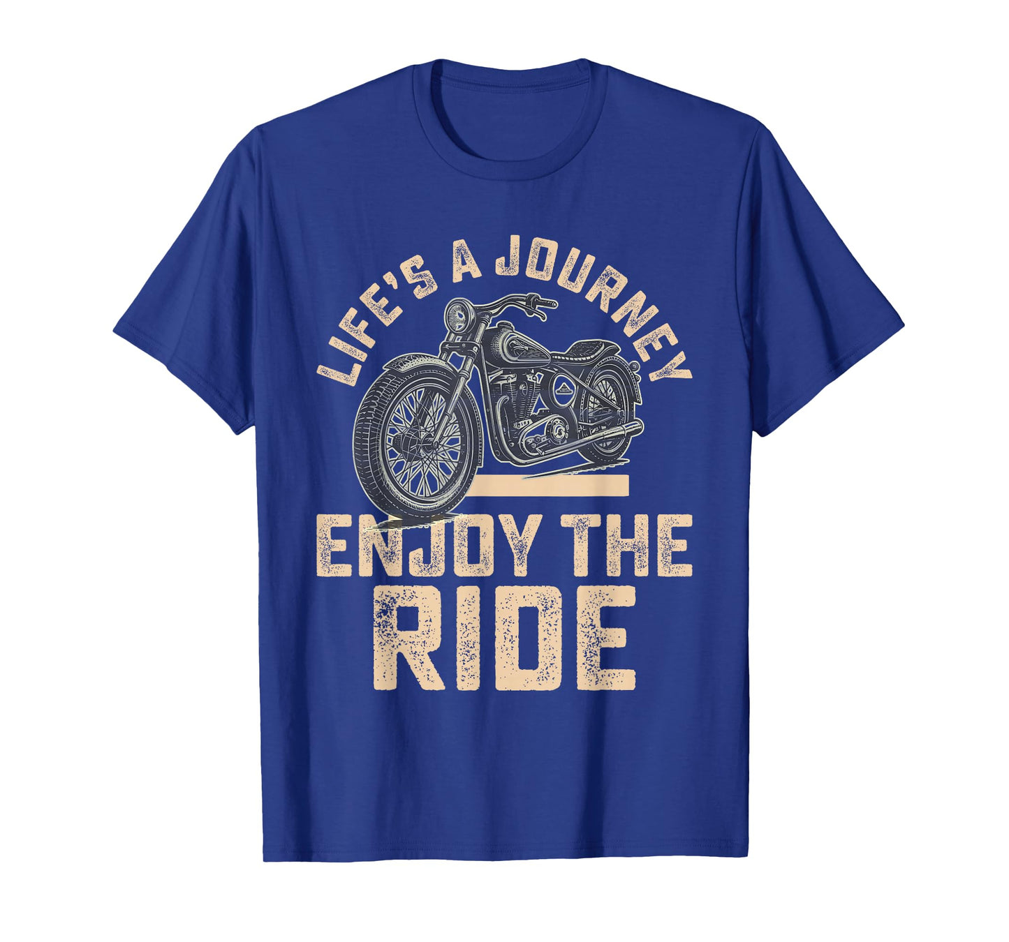 Life’s A Journey Enjoy the Ride Funny Motorcycle Biker Men T-Shirt