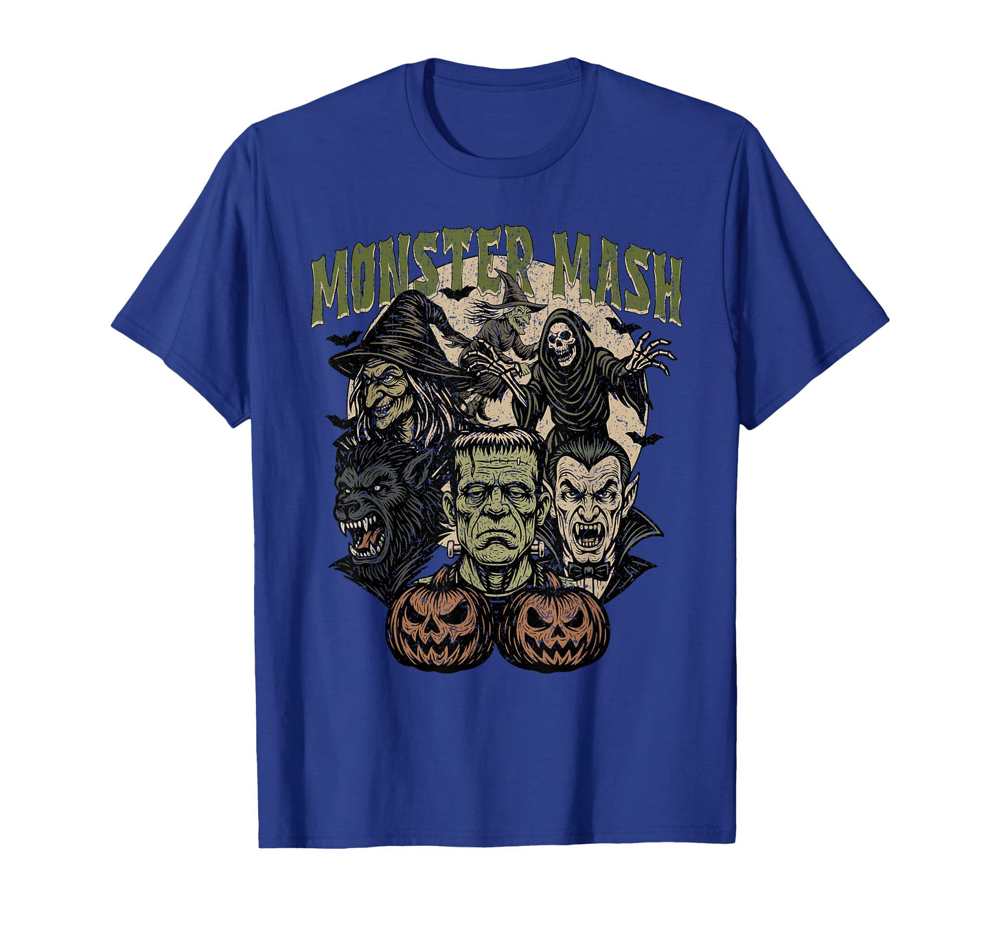 Retro Funny Monster Mash Frankenstein Horror Movies Lovers T-Shirt