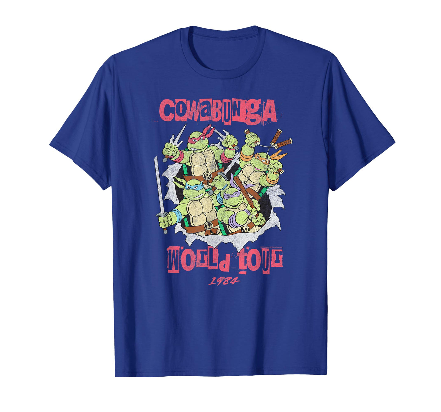 Teenage Mutant Ninja Turtles Cowabunga World Tour 1984 Retro T-Shirt
