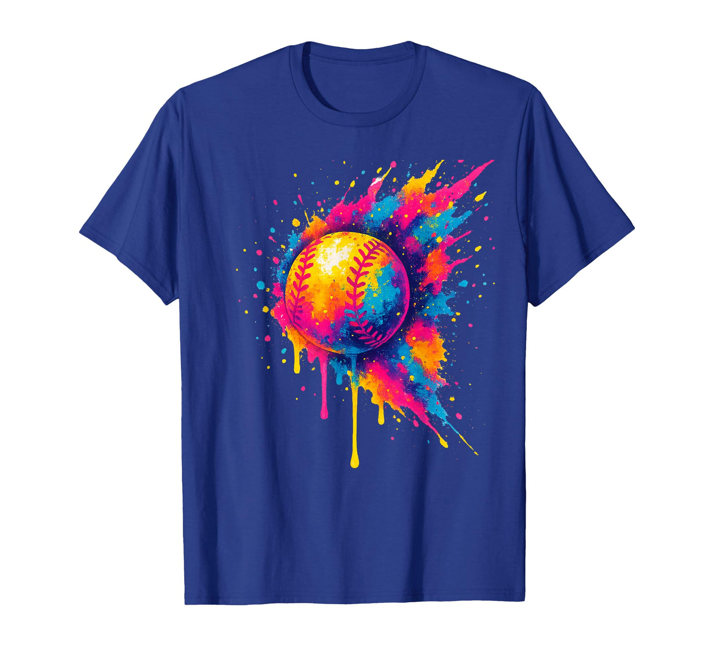 Colorful Splash Baseball Ball Graffiti for Youth & Boys T-Shirt