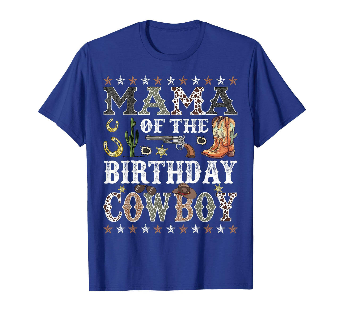 Mama Of The Birthday Cowboy Rodeo Mama T-Shirt