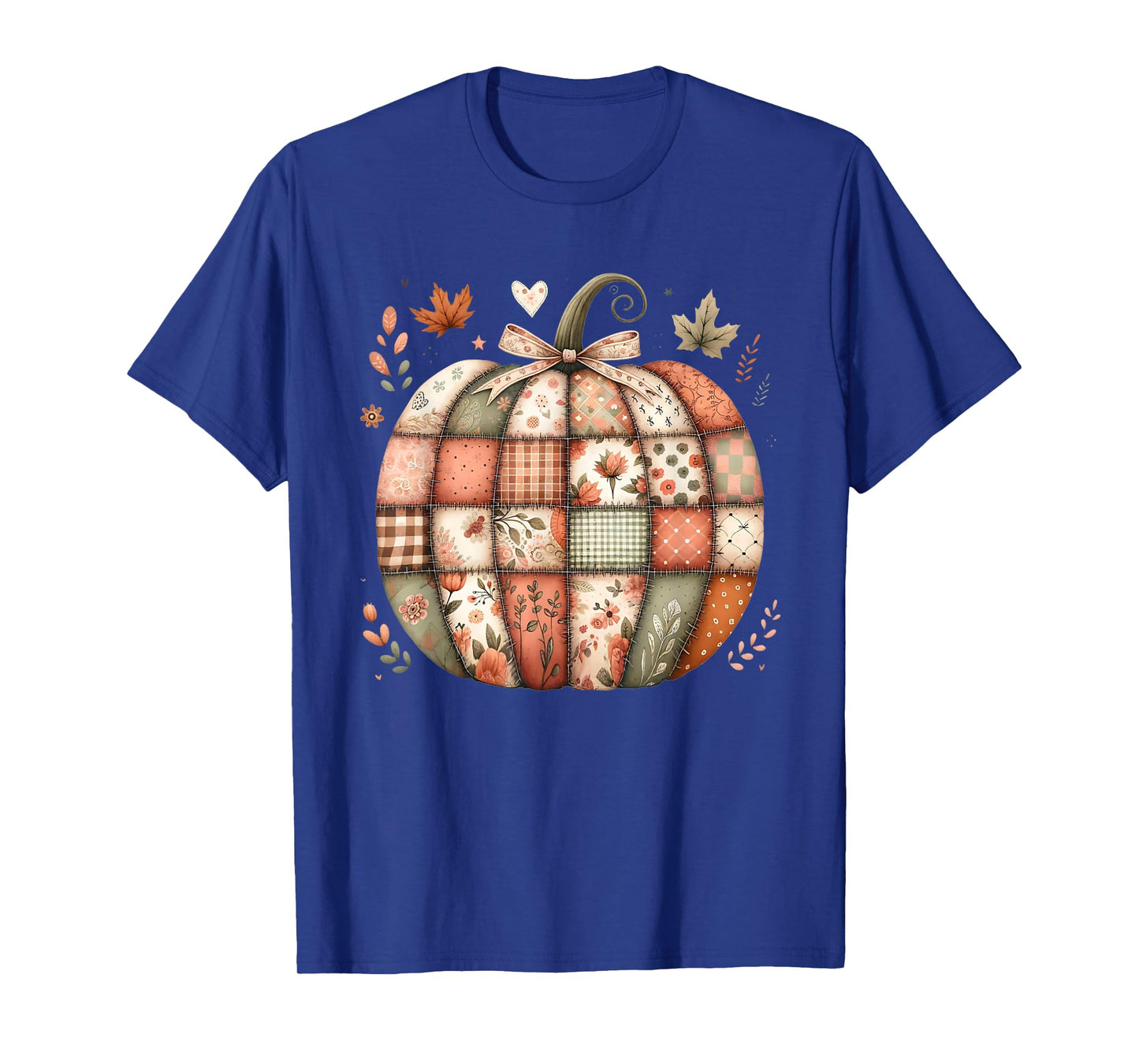 Sewing Mom Patchwork Quilter Thanksgiving Pumpkin Autumn T-Shirt