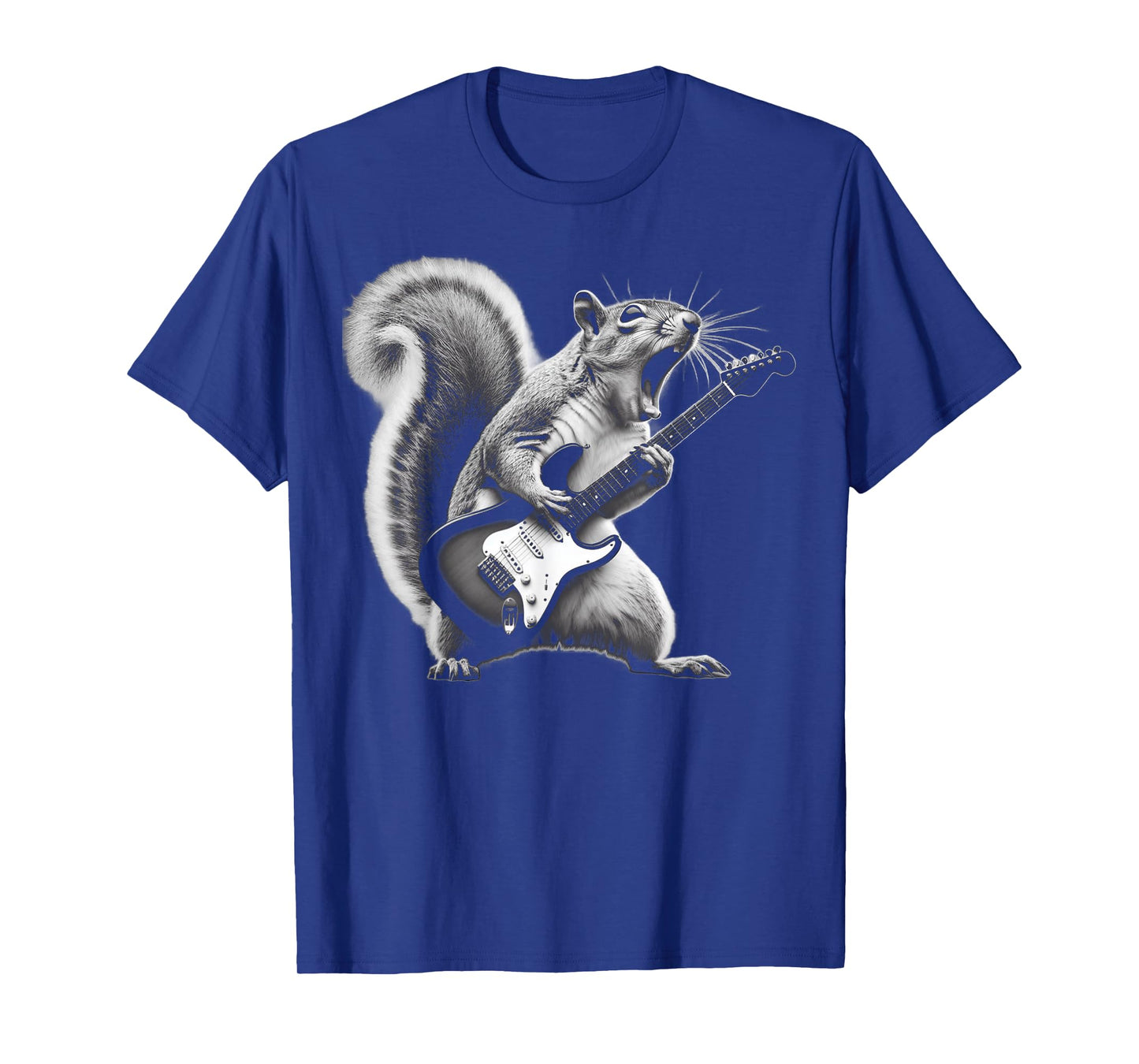 Squirrel Playing Guitar Rock and Roll For Men, Women, Kids T-Shirt