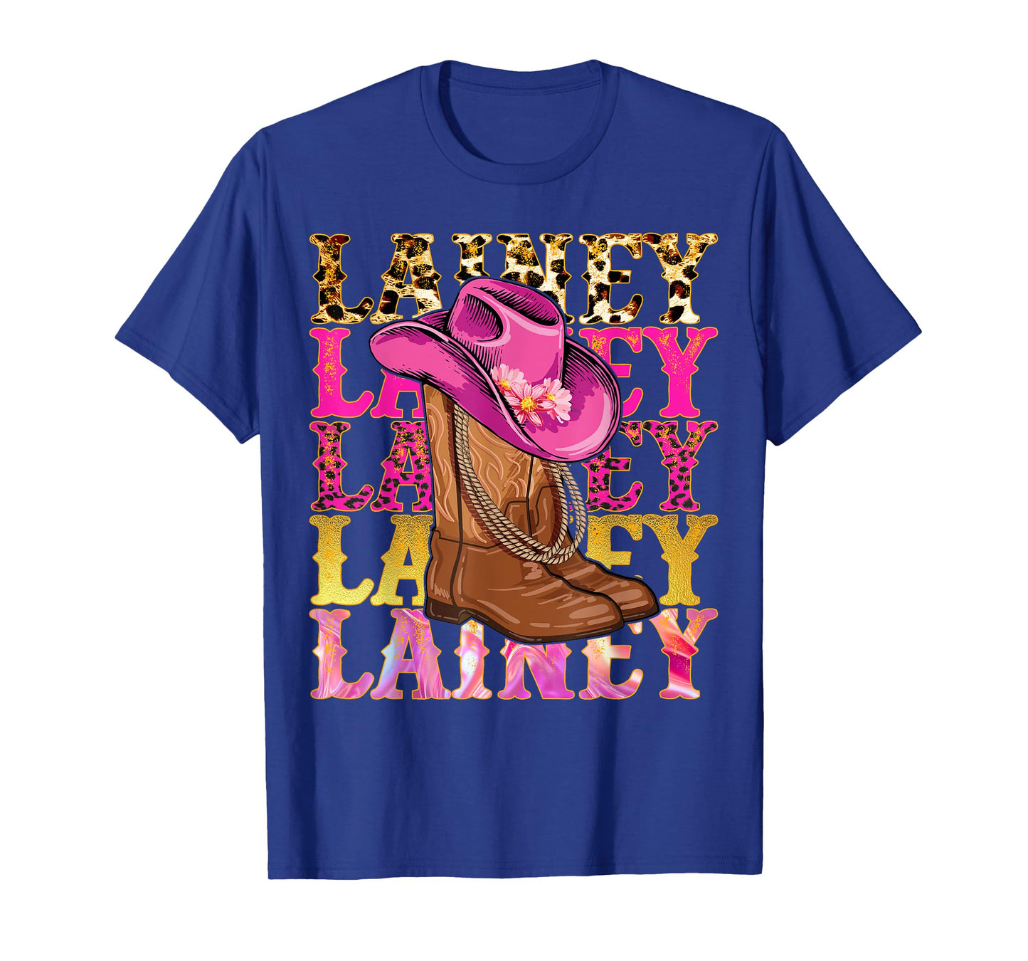 Lainey First Name Personalized Birthday Cowgirl Outfit T-Shirt