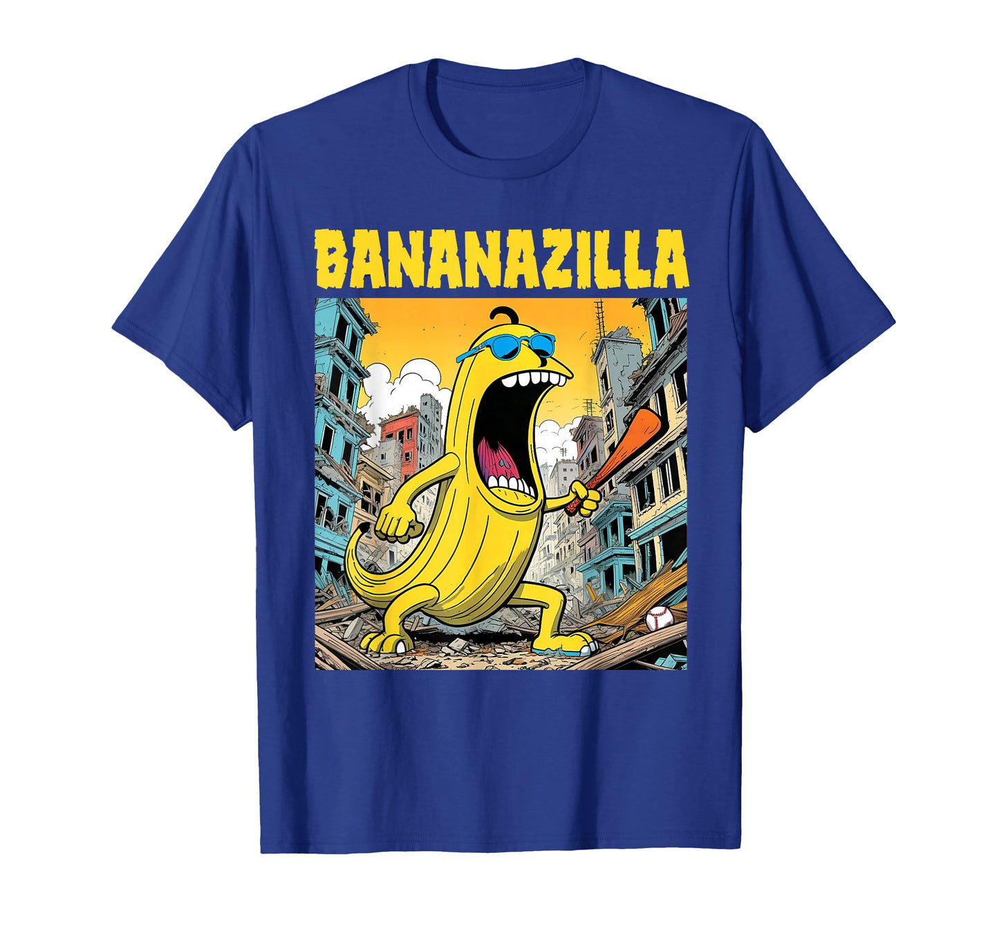 Bananazilla Banana Baseball Monster Bananas Kids Youth Boys T-Shirt