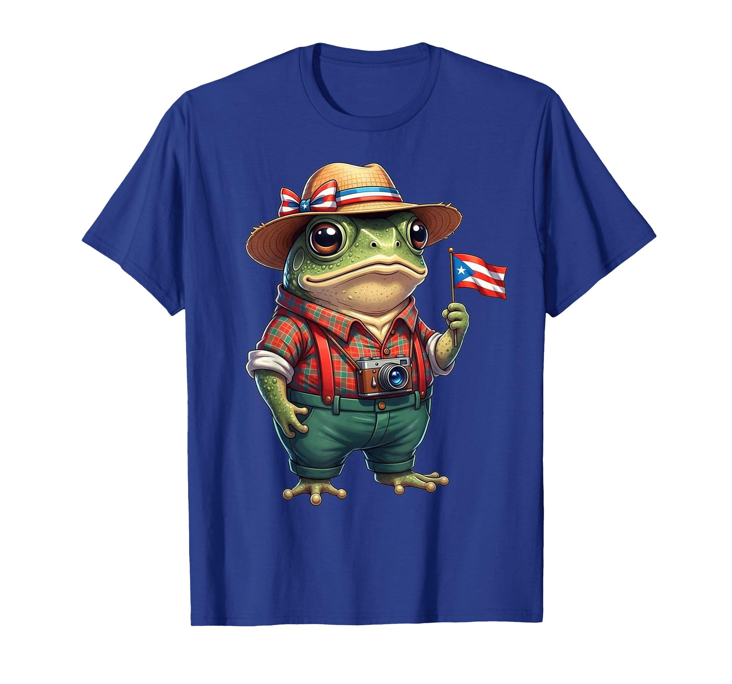 Funny Coqui Frog Puerto Rico Flag Taino Boricua Hispanic T-Shirt